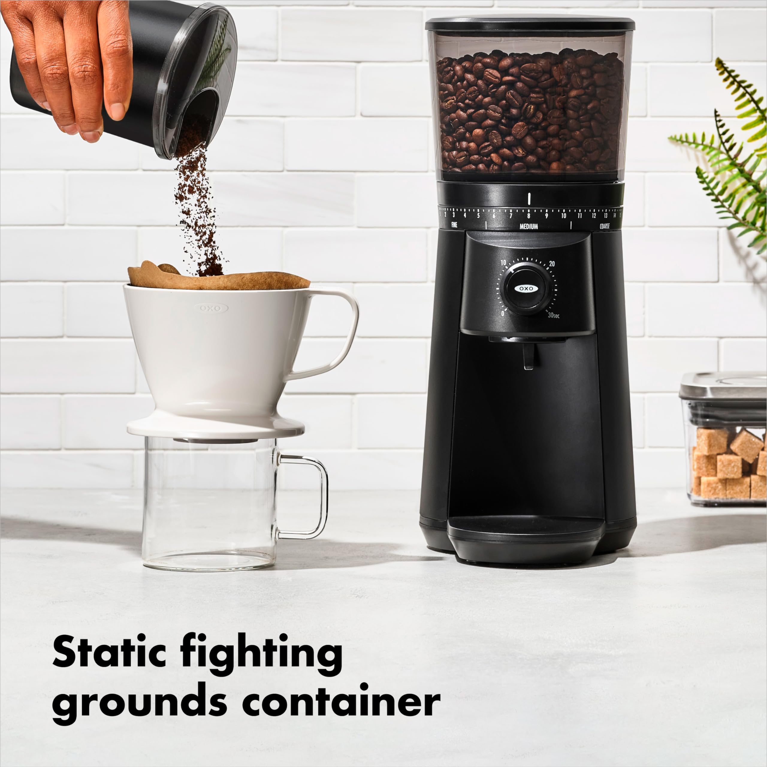 Oxo Brew Conical Burr Coffee Grinder - Matte Black