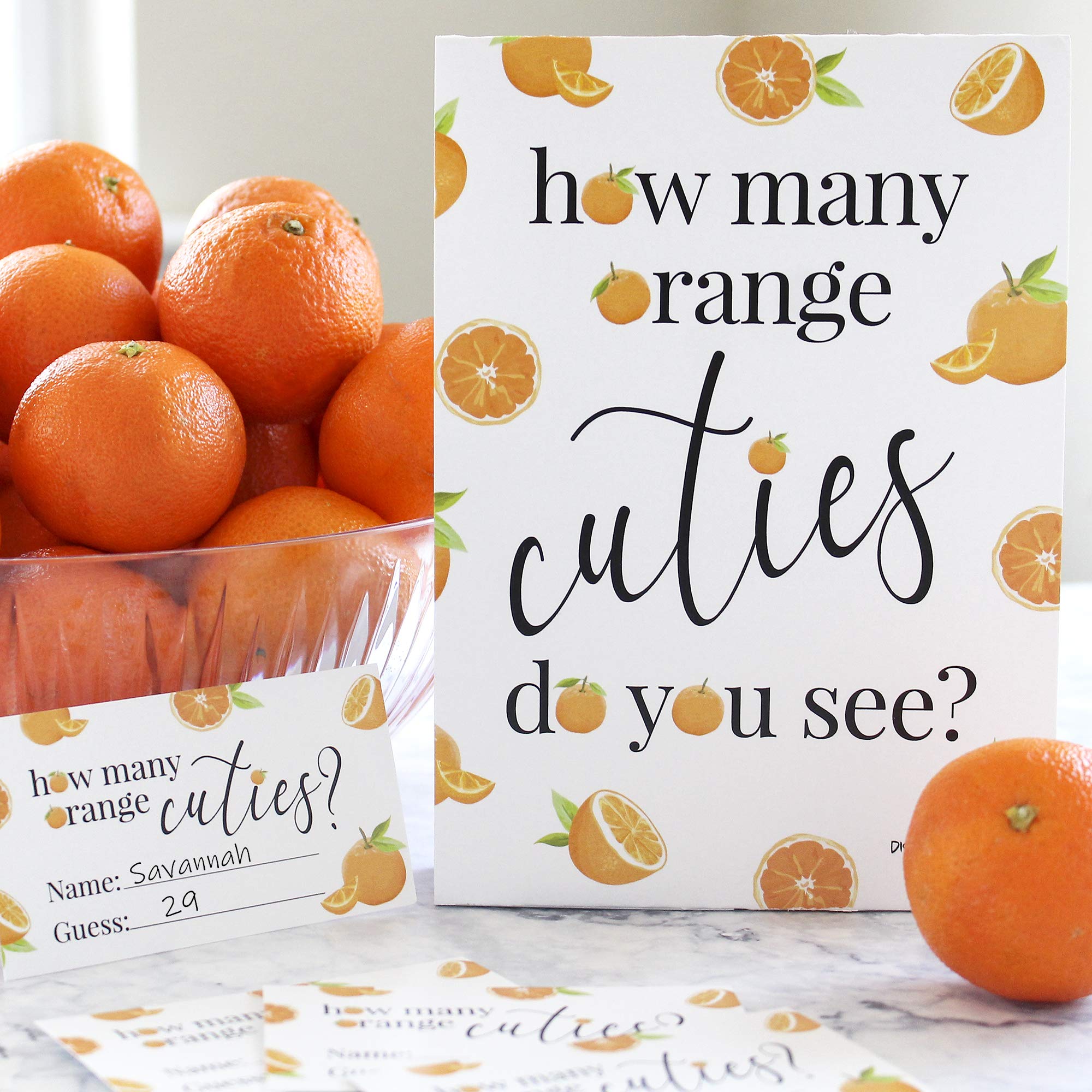 Distinctivs How Many Cuties Game (Sign With 30 Guessing Cards)