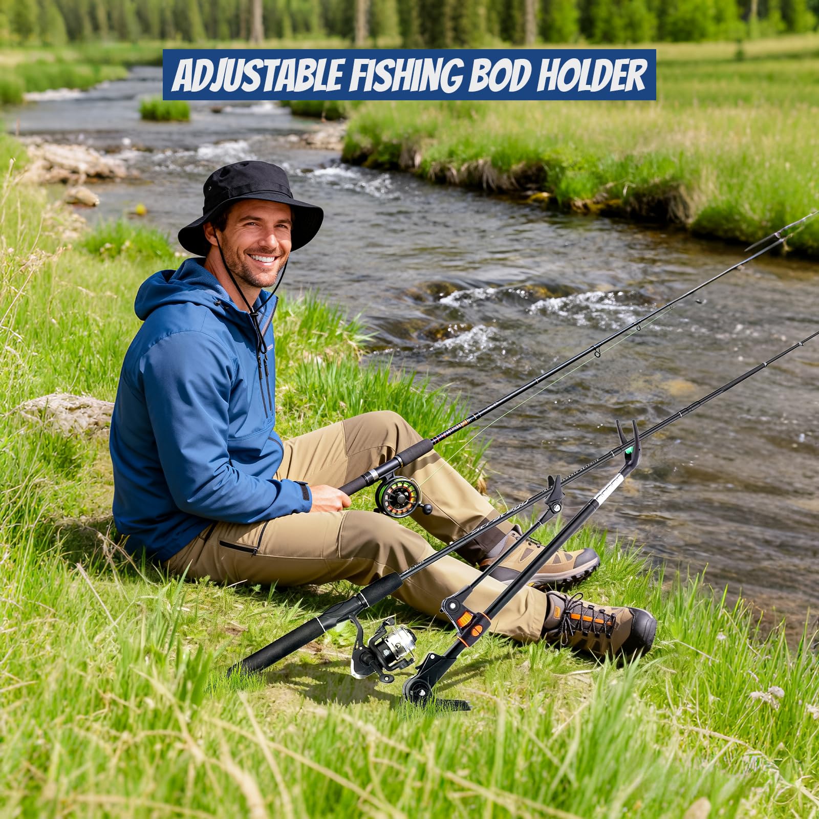 Fishing Advent Calendar Christmas 2025-24 Days Countdown to Christmas Calendar with Fishing Rod Holder, Fish Lip Gripper, Hook T