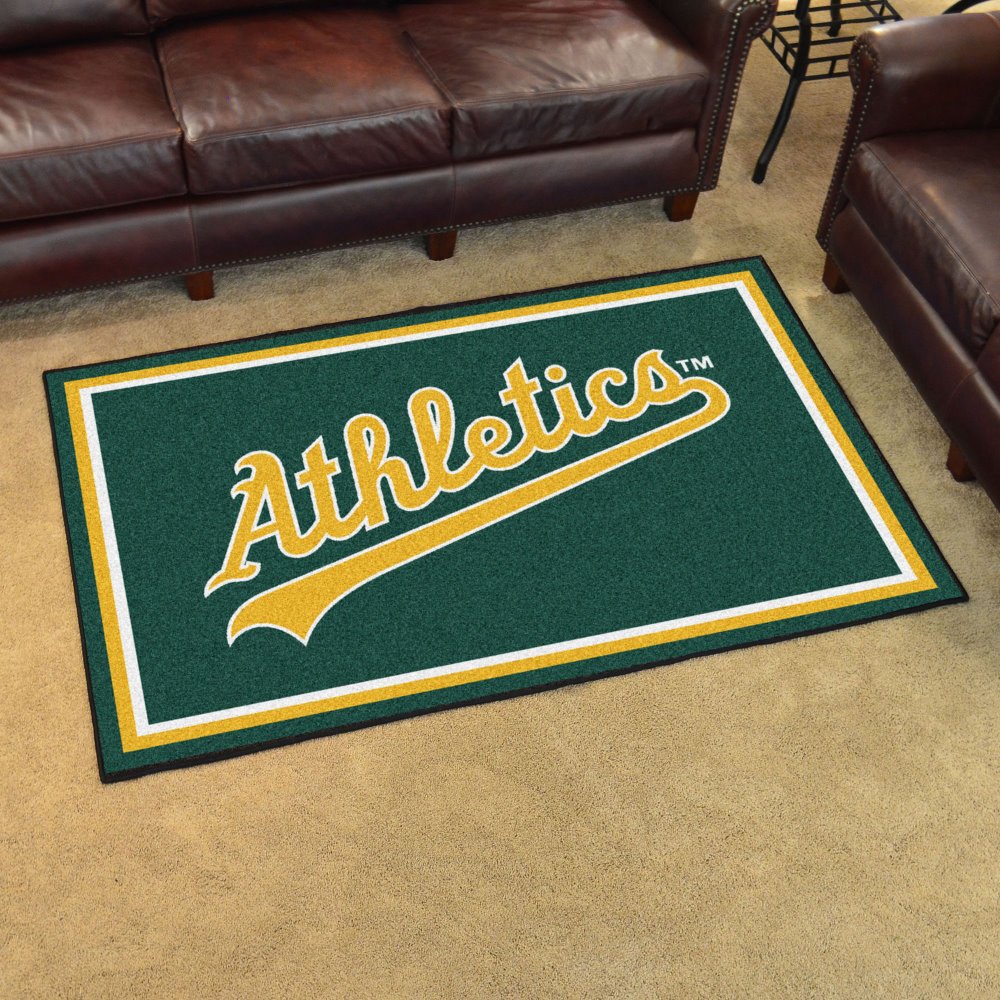 Fan Mats 7073 MLB - Oakland Athletics 4 x 6 Area Rug