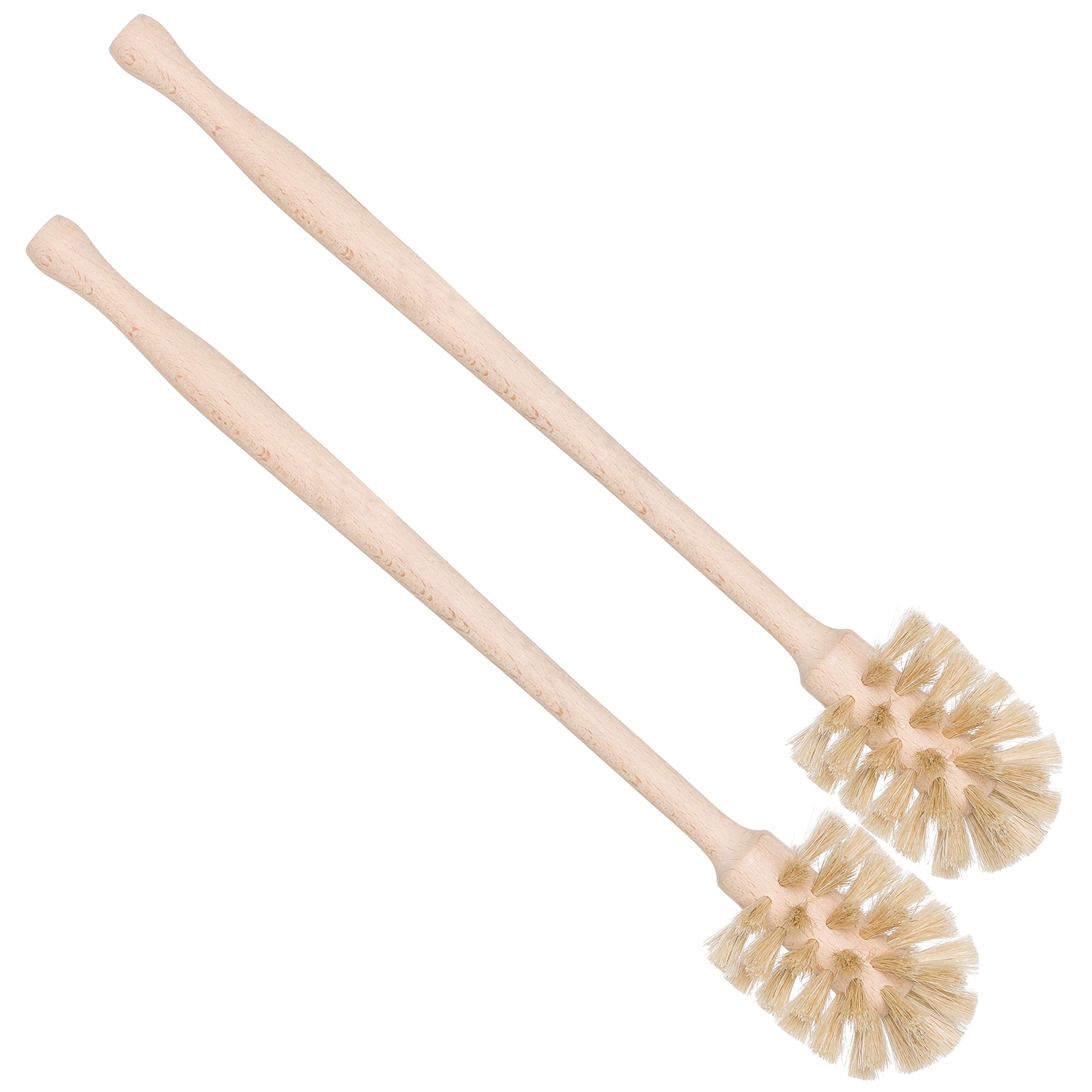 Redecker Bottle Brush Cleaner - Horsehair And Beechwood Handle For Vases, Pitchers, Mugs, And Baby Bottles, 13-3/4 Inch - Horseh