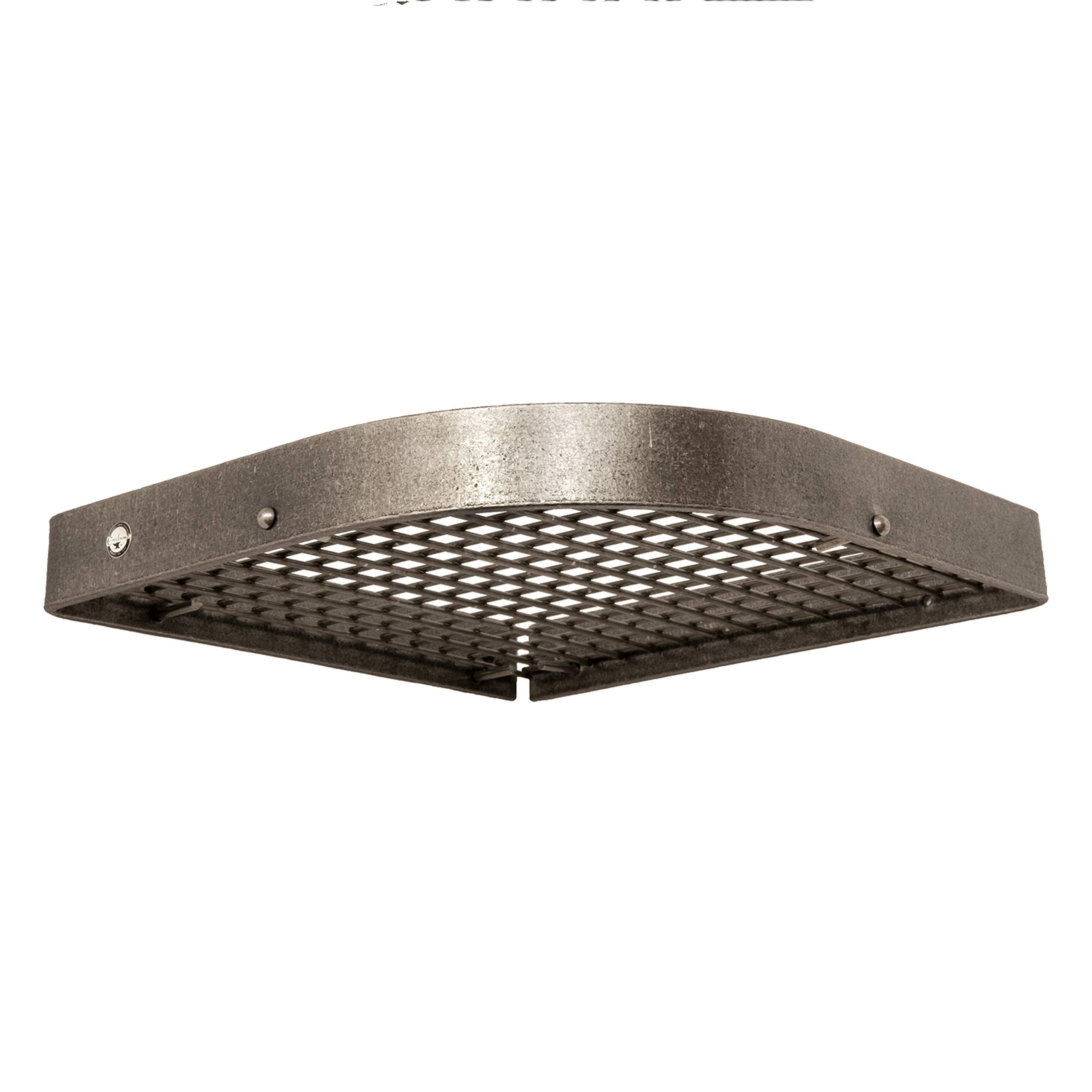 Enclume Premier Large 16-Inch Corner Pot Rack, Hammered Steel