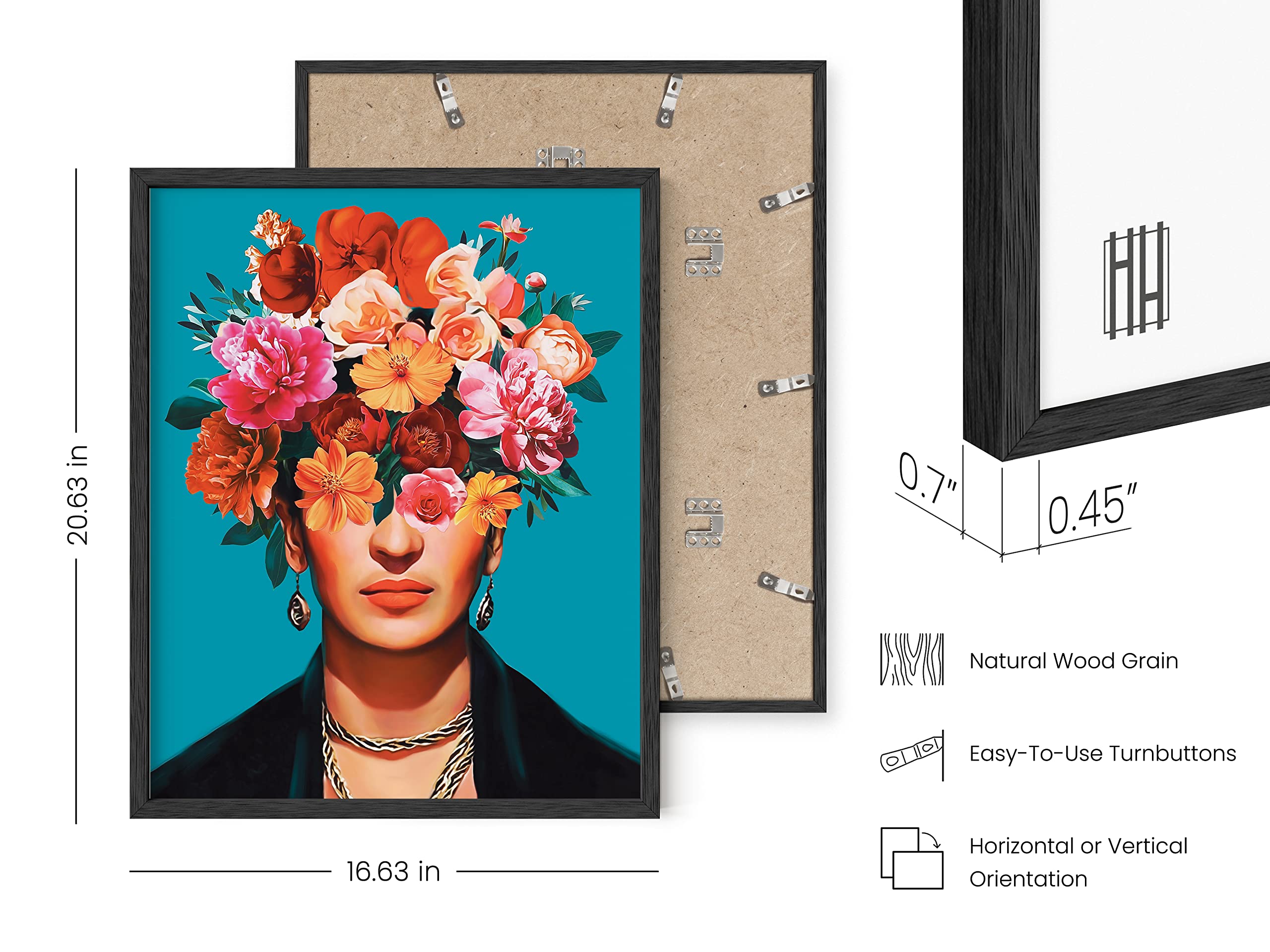 Haus And Hues Frida Kahlo, Mexican Art - Frida Kahlo For Girls, Diego Rivera Frameable Prints, Frida Kahlo Gifts, Female Empower