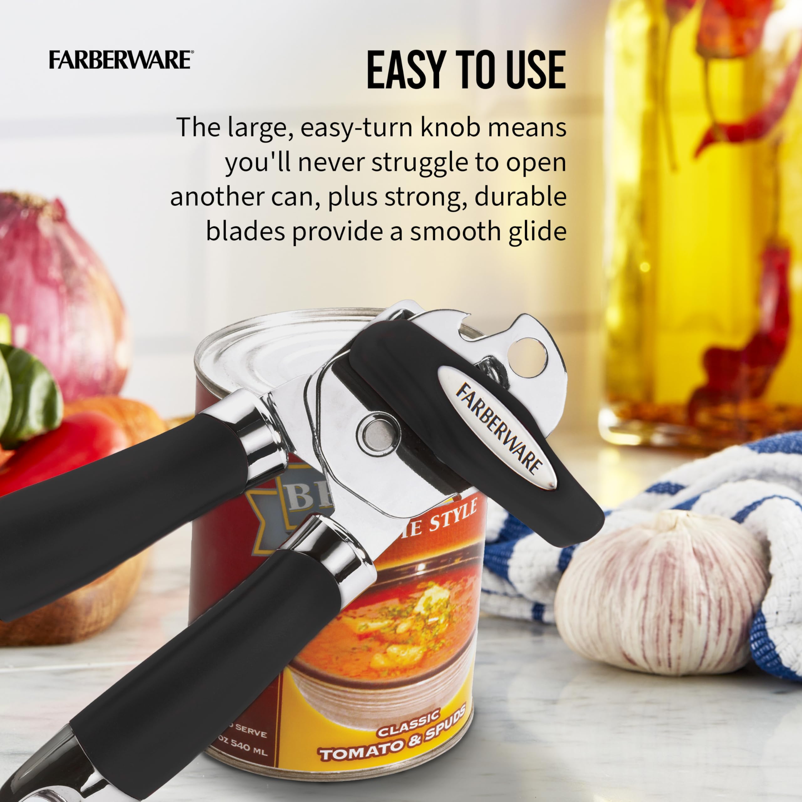 Farberware Can Opener (Black), 9''