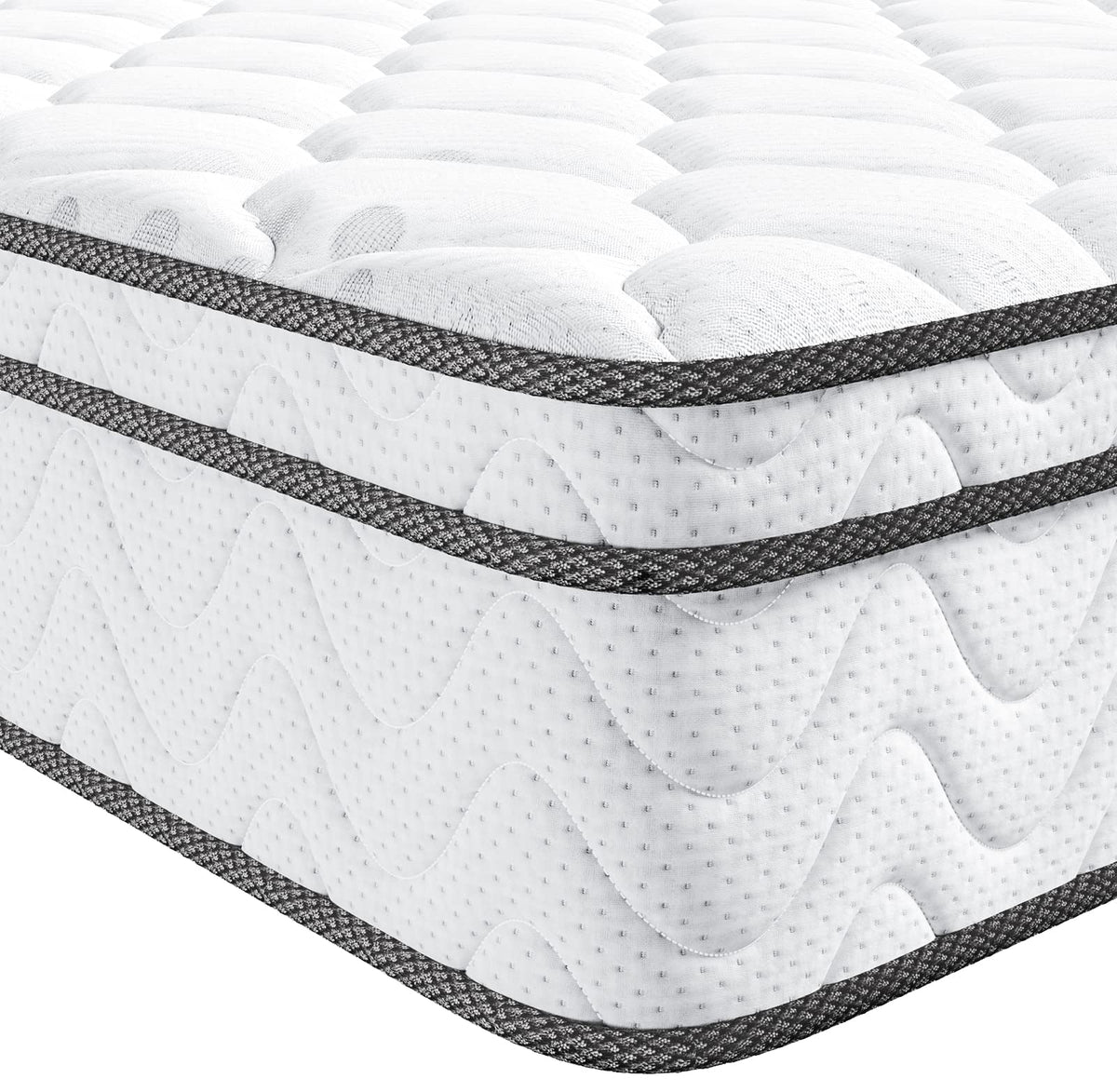Vesgantti Full Size Mattress, 10 Inch Hybrid Full Mattress In A Box, Double Mattress With Memory Foam And Pocket Spring, Ergonom