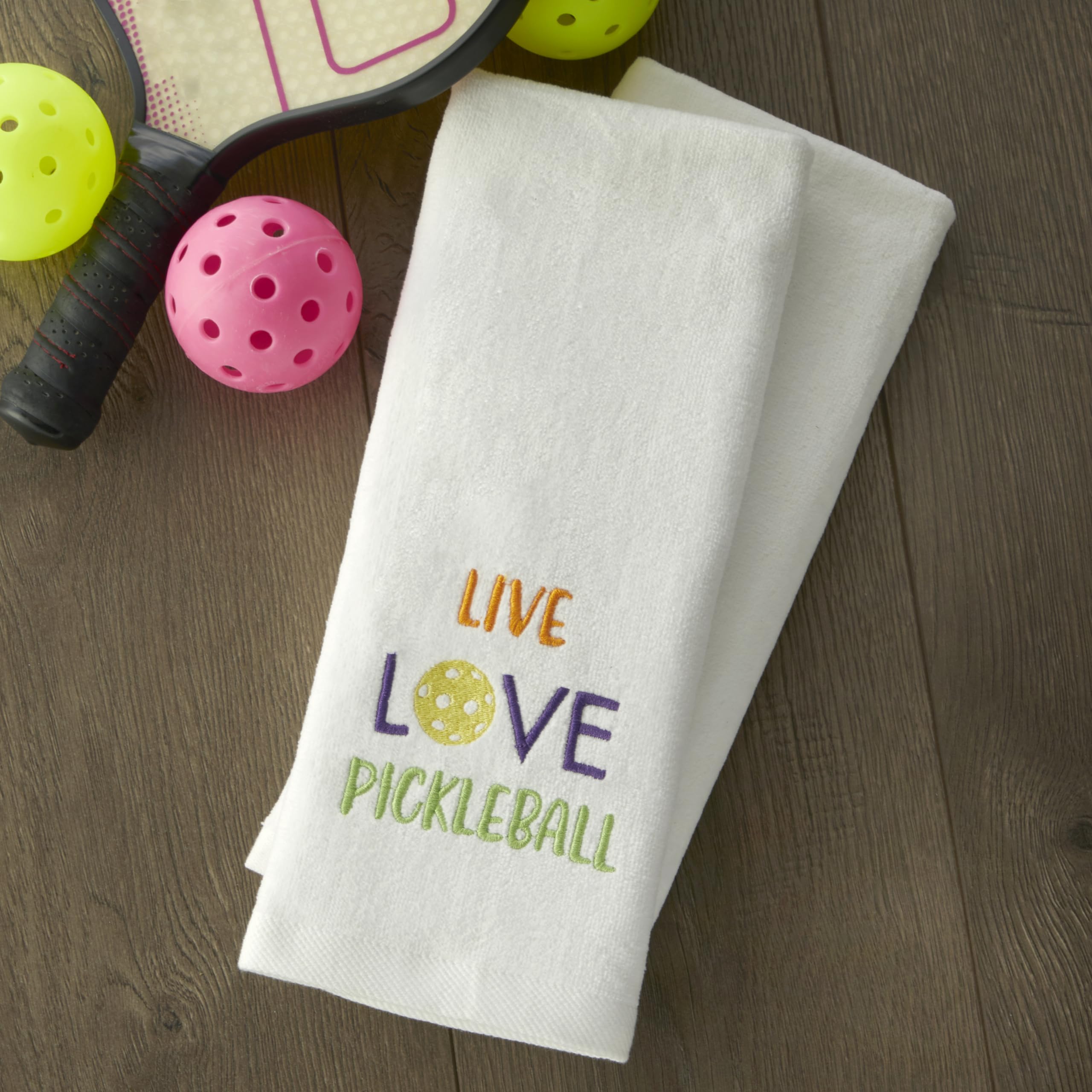 Skl Home Live Love Pickleball Hand Towel (2-Pack)