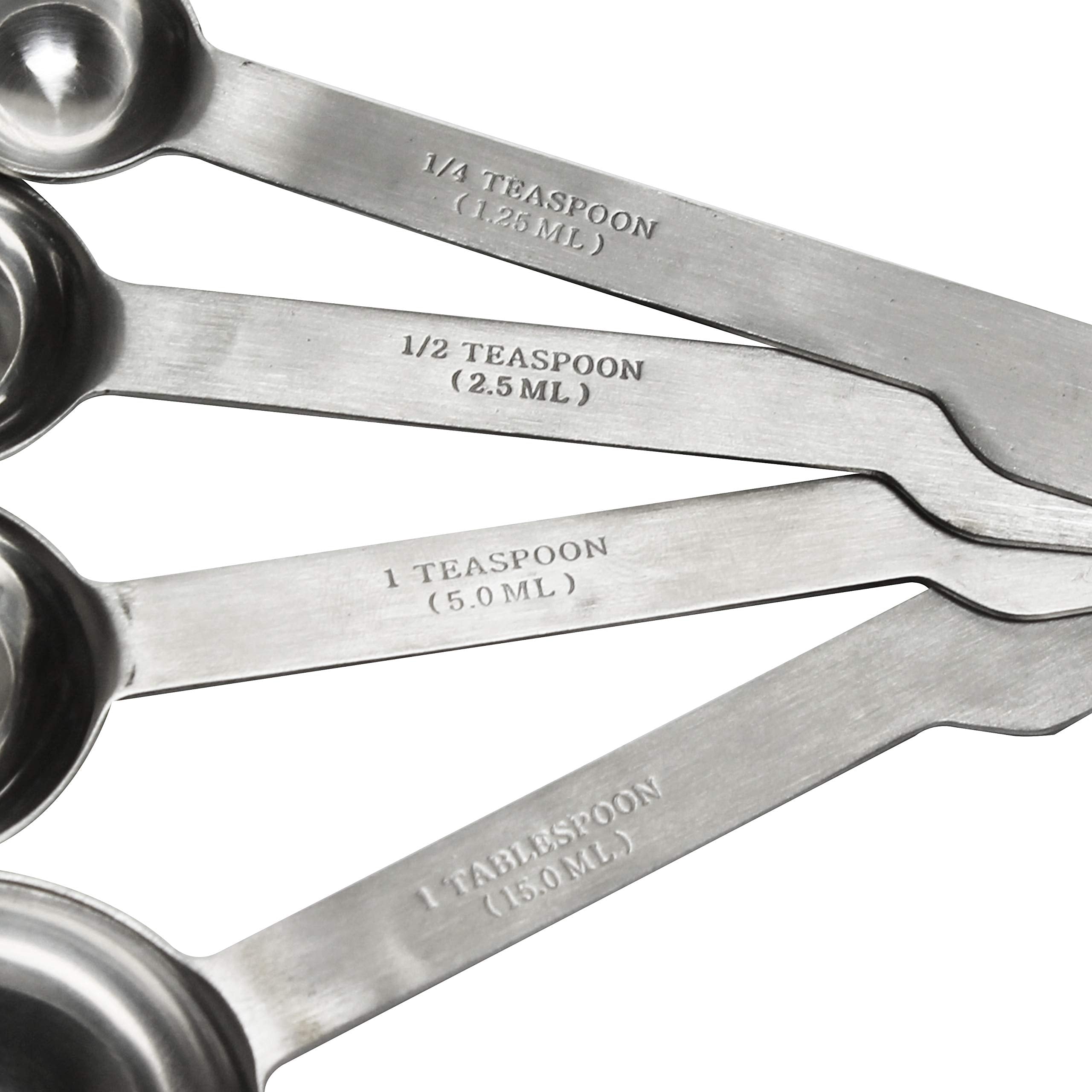 Thunder Group Ow356 Stainless Steel Measuring Spoon Set