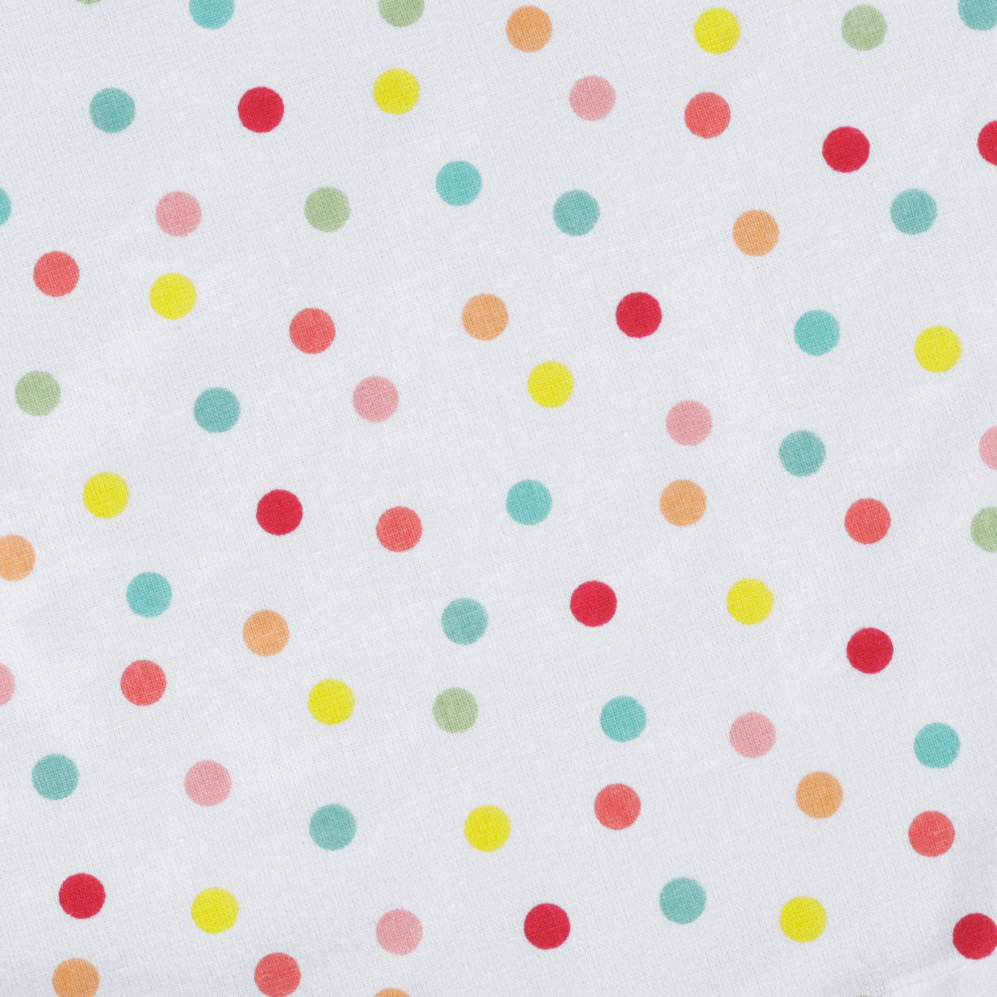 Dii Polka Dot Party Print Tabletop Collection Reusable & Machine Washable, Tablecloth, 60X104, Multicolor Confetti Dots