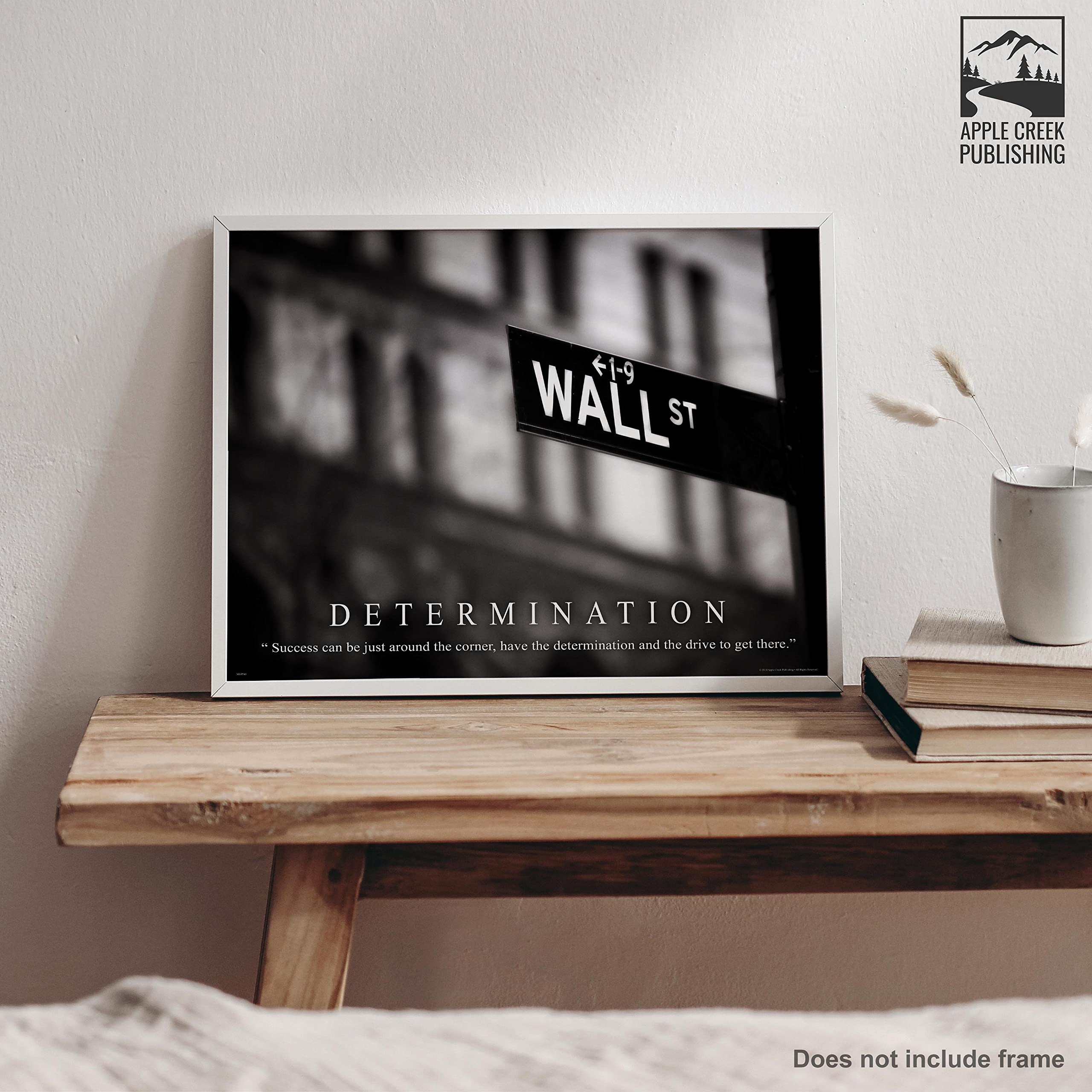 Stock Market Motivational Poster Art Print 11X14 Chicago New York Stock Exchange Wall Street
