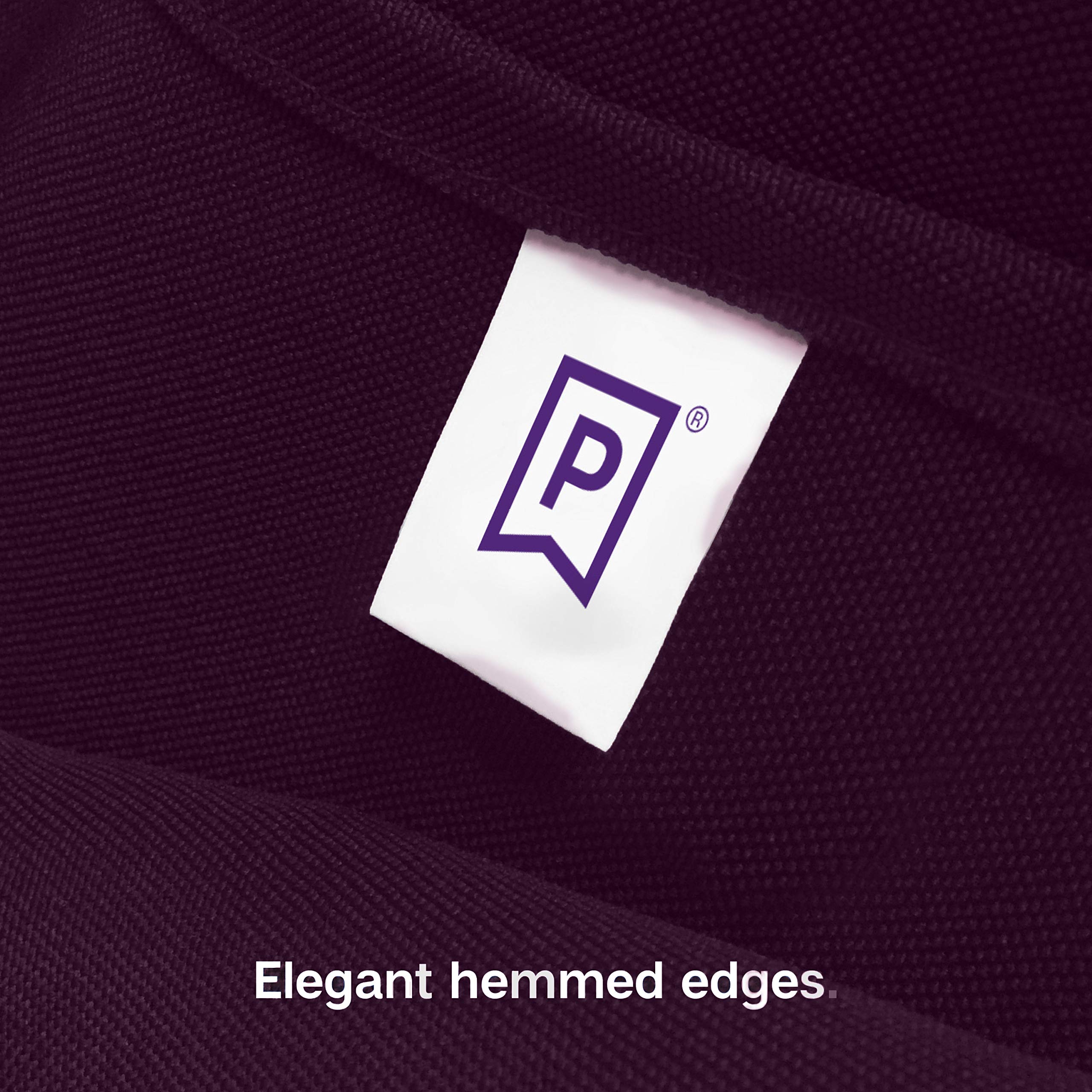 Gee Di Moda Rectangle Tablecloth - 60 X 84 Inch Eggplant Table Cloth For 5 Foot Rectangle Table - Heavy Duty Washable Fabric - F