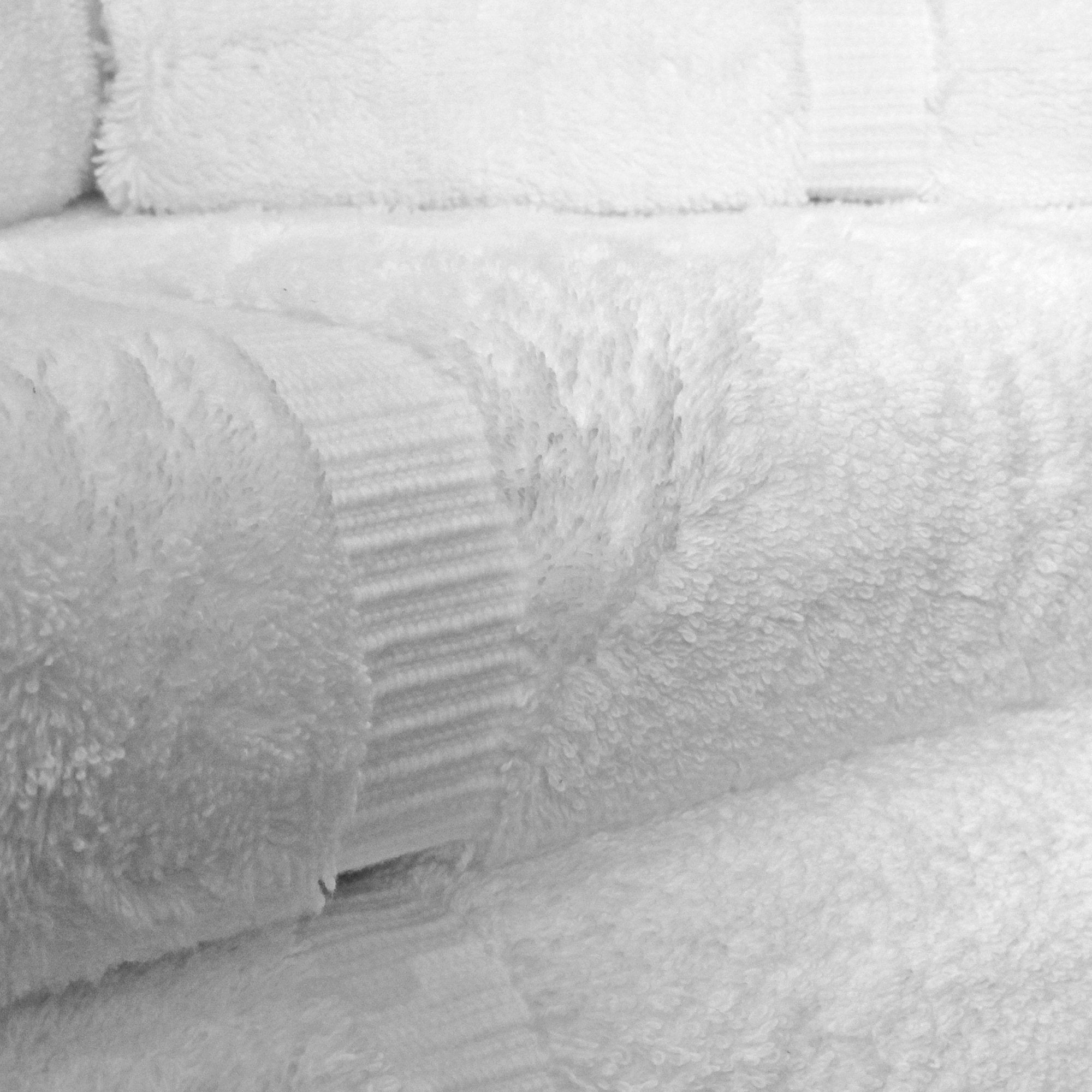 Towel Bazaar Premium Turkish Cotton Super Soft And Absorbent Towels (8-Piece Towel Set, White)