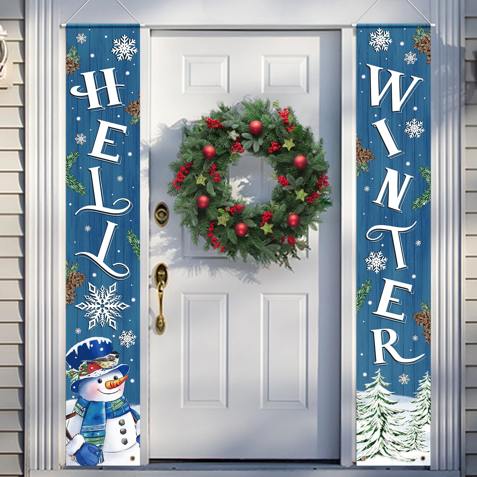 Hooqict Western Porch Banner Cowboy Birthday Party Door Decorations Welcome Sign Cowboy Party Banner Backdrop Wild West Hanging 