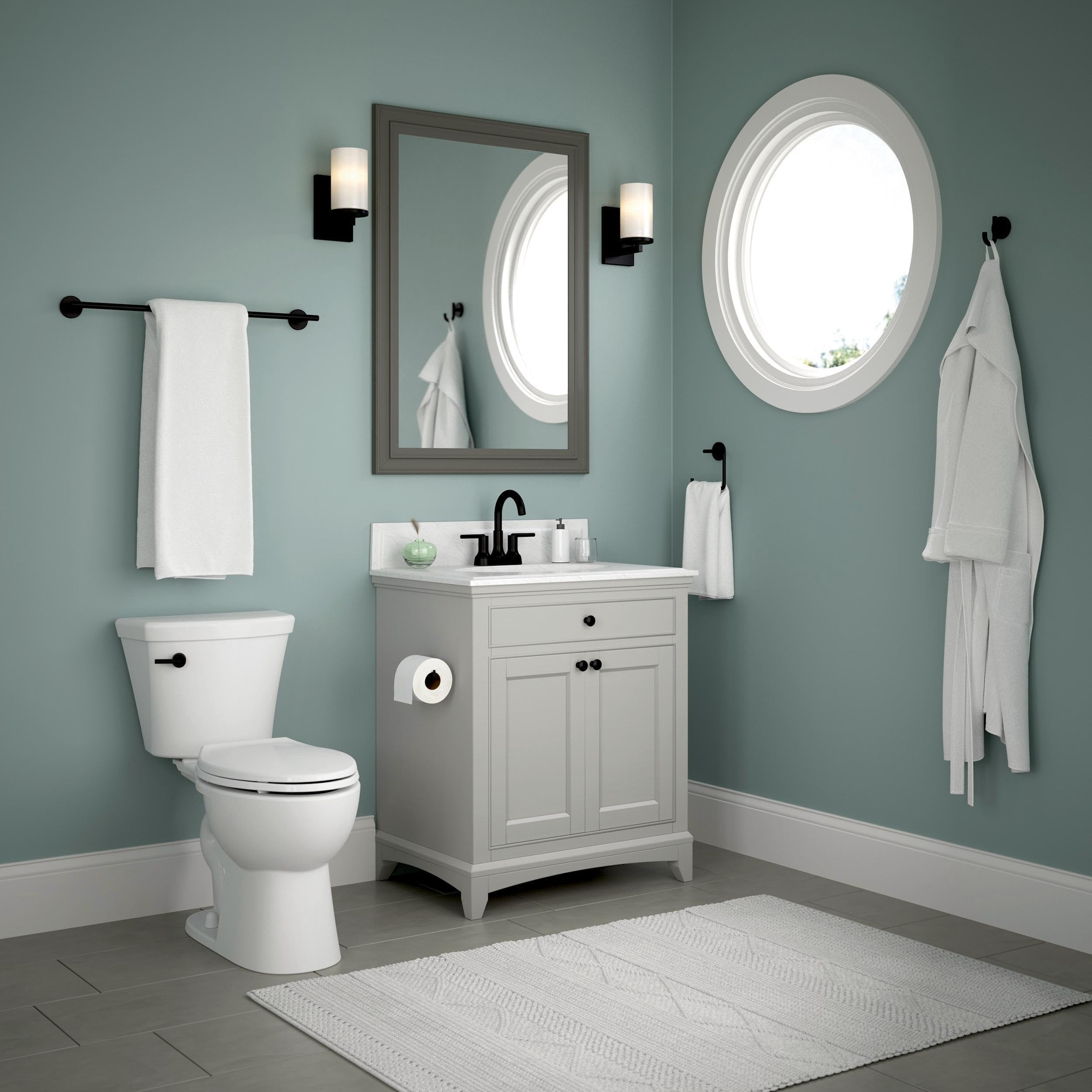Delta 75918-Bl Trinsic 18 In. Towel Bar In Matte Black