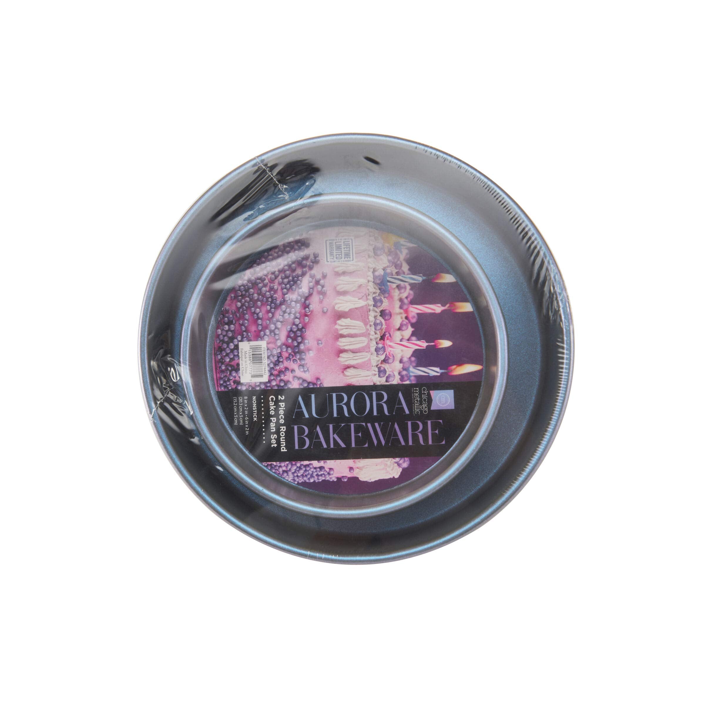 Chicago Metallic Aurora Nonstick Pan, 2-Piece Round, Iridescent