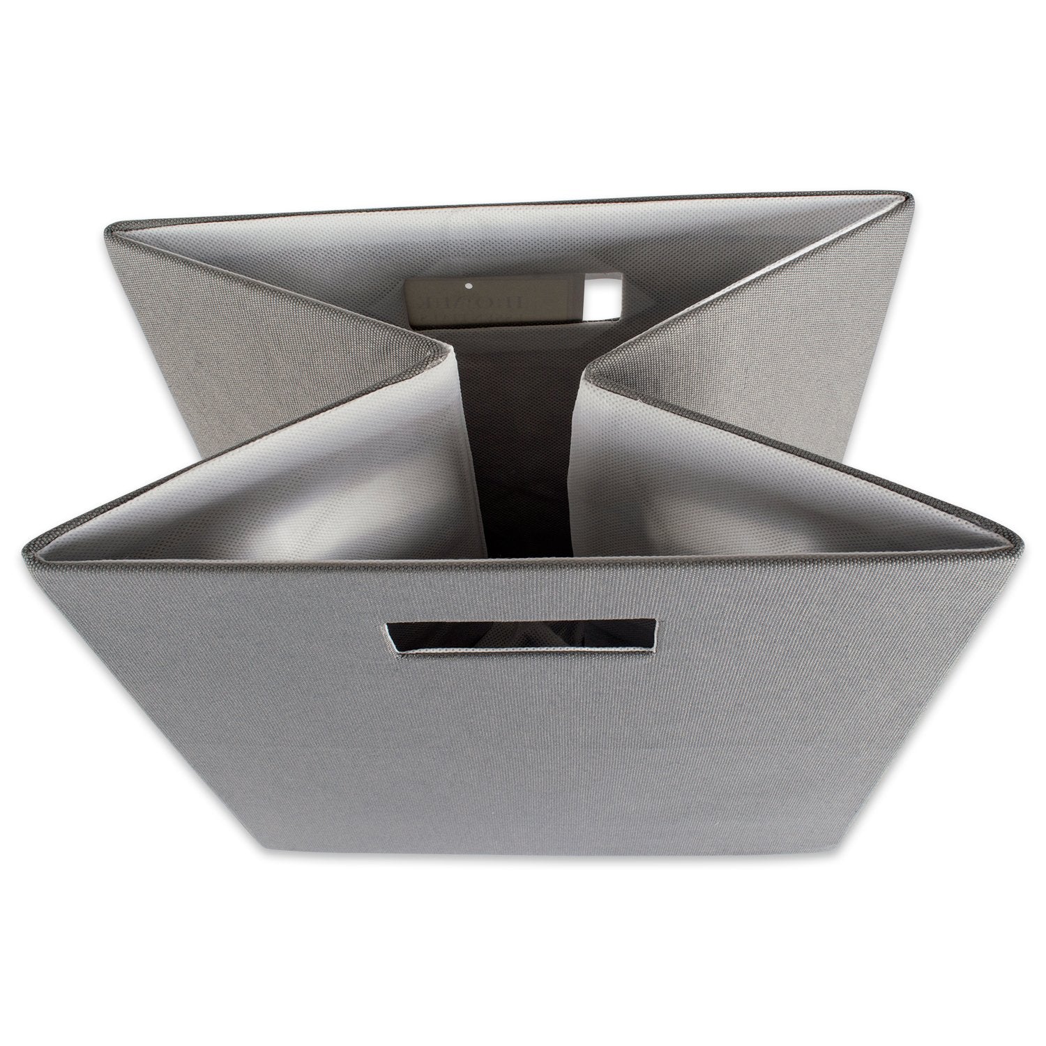 DII Poly-Cube Storage Collection Hard Sided  Collapsible Solid  Large  Gray
