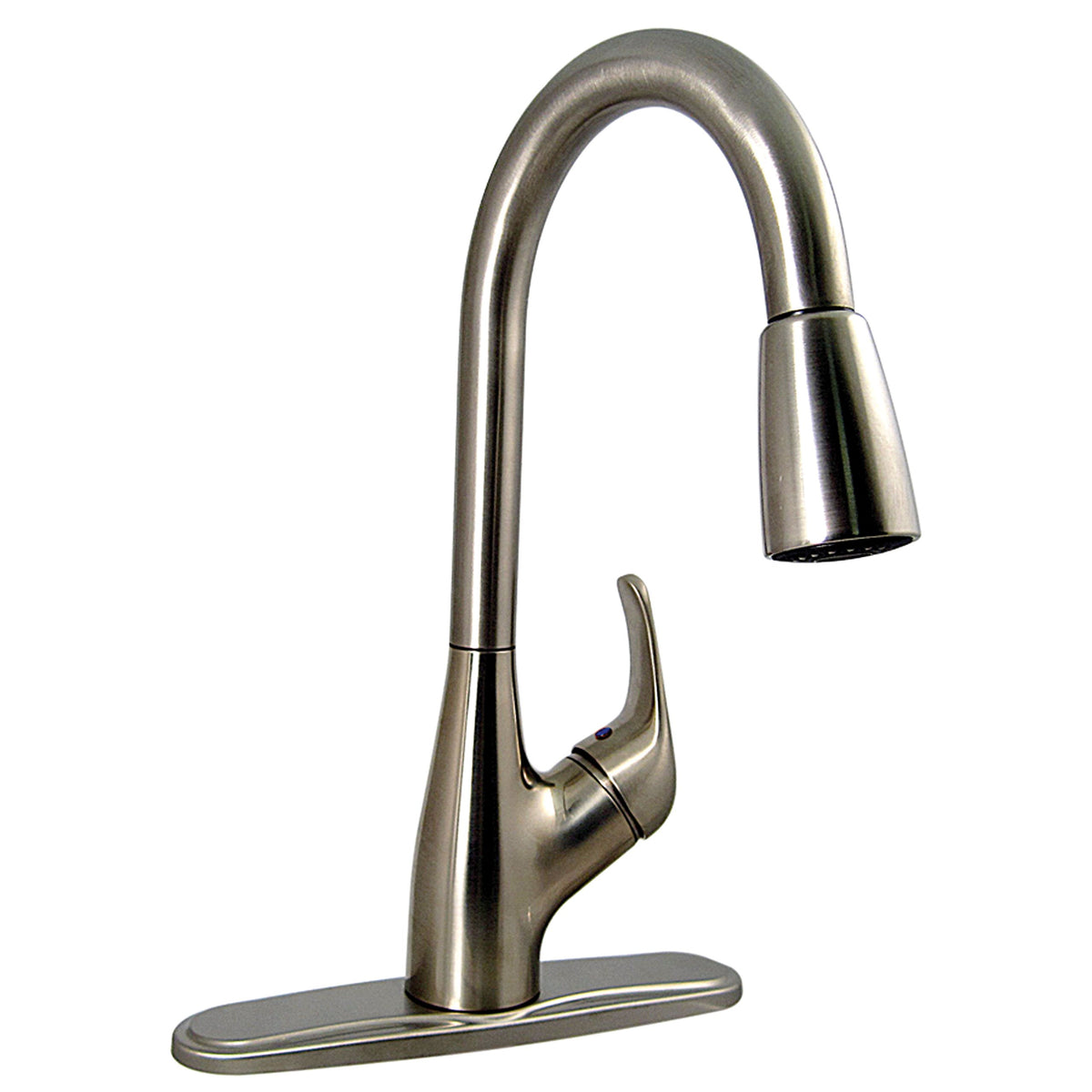 Phoenix Pf231461 Single Handle Pulldown Kitchen Faucet, Brushed Nickel