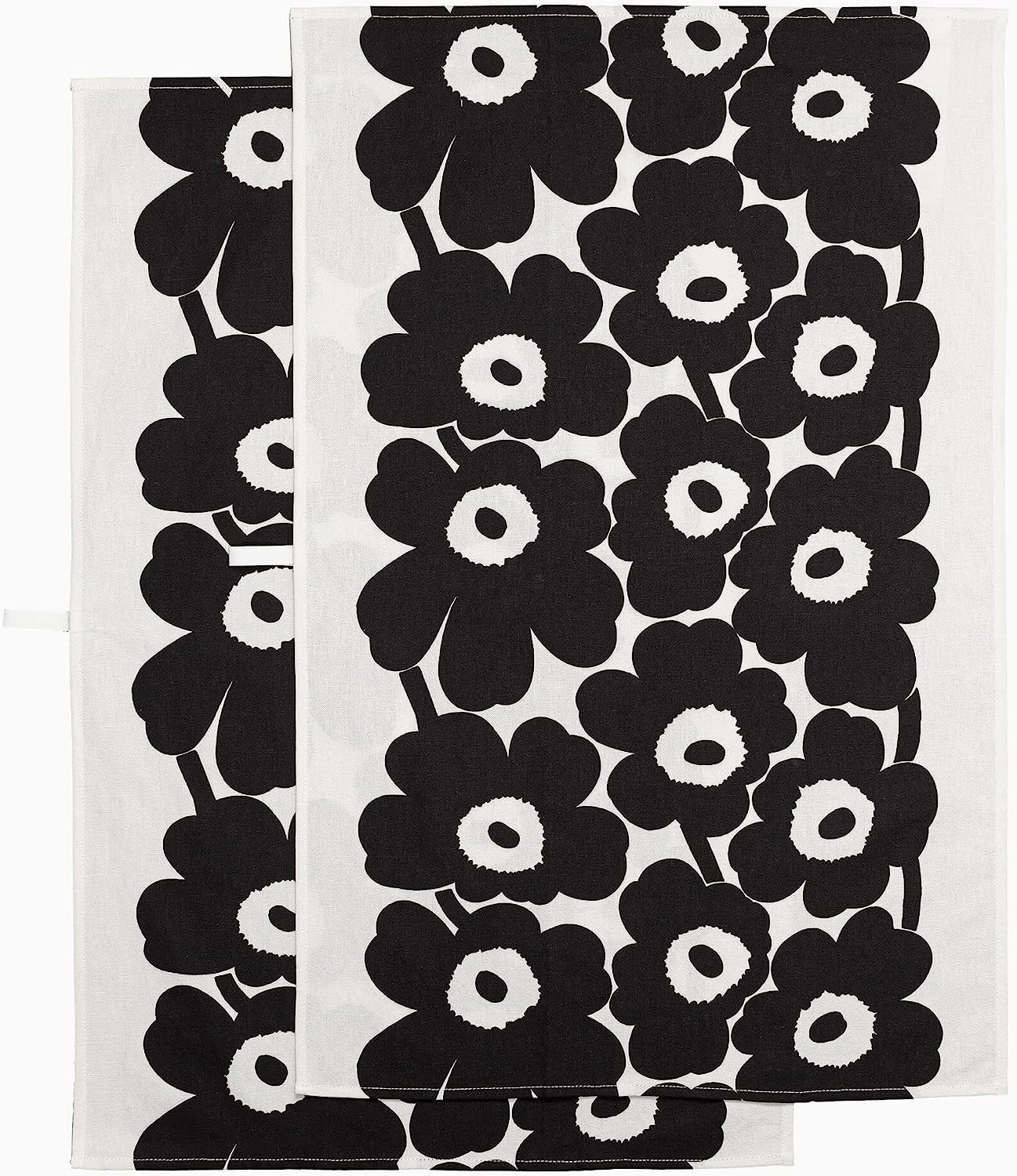 Marimekko Unikko Cotton Linen Kitchen Towel Set Of 2 - Refine Your Kitchen D  Cor With Our Floral Patterned Towels - Stylish And