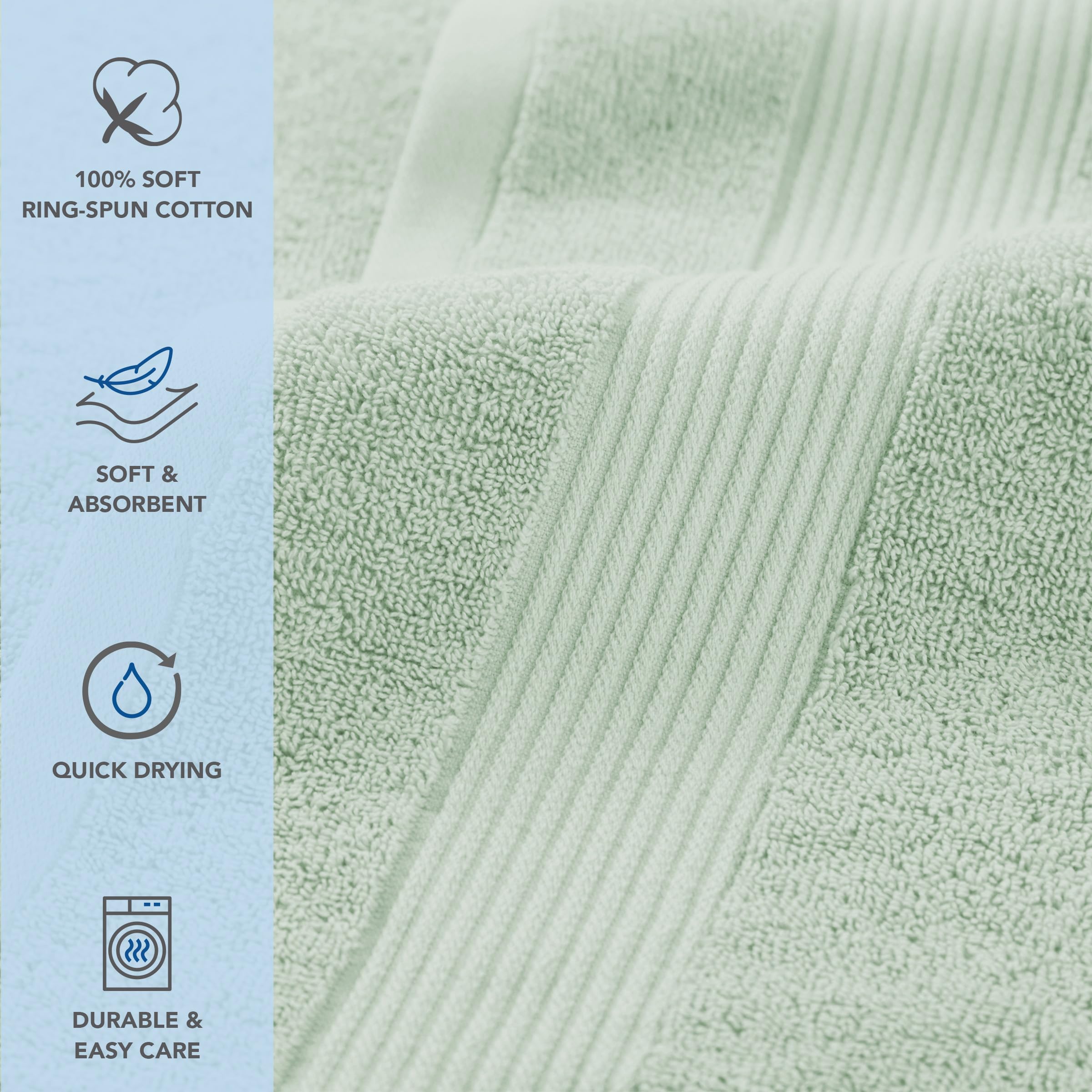 Arkwright Bath Towels Set Of 6 - (Pack Of 6) Super Soft 100% Cotton, 600 Gsm Quick Dry & Absorbent, Luxury Bathroom Essentials W