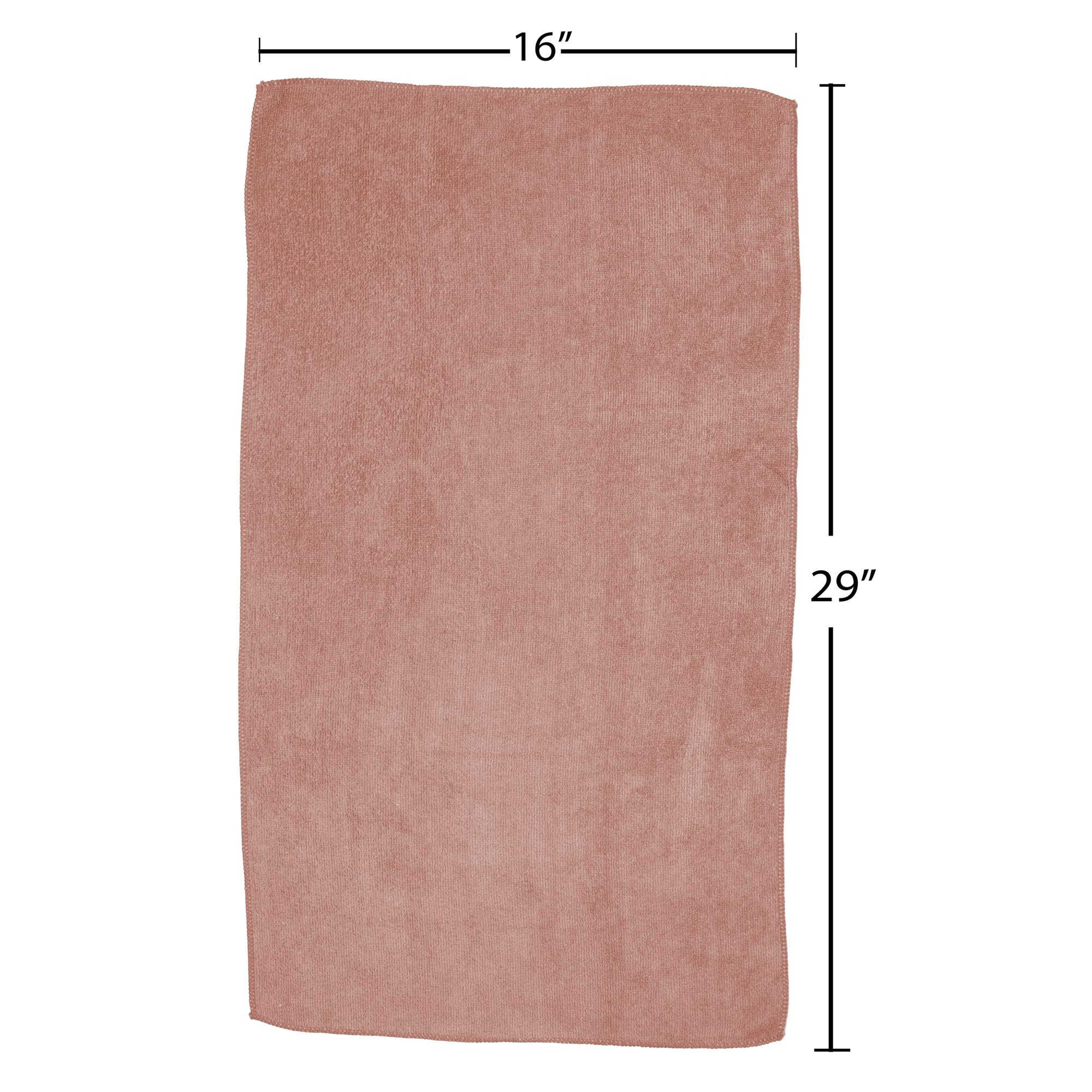 Fromm Softees Microfiber Towels for Hair Salon, Barber, Spa, Gym, Hair Wrap for Drying Curly, Long, Wavy Hair, Terracotta, 16 x