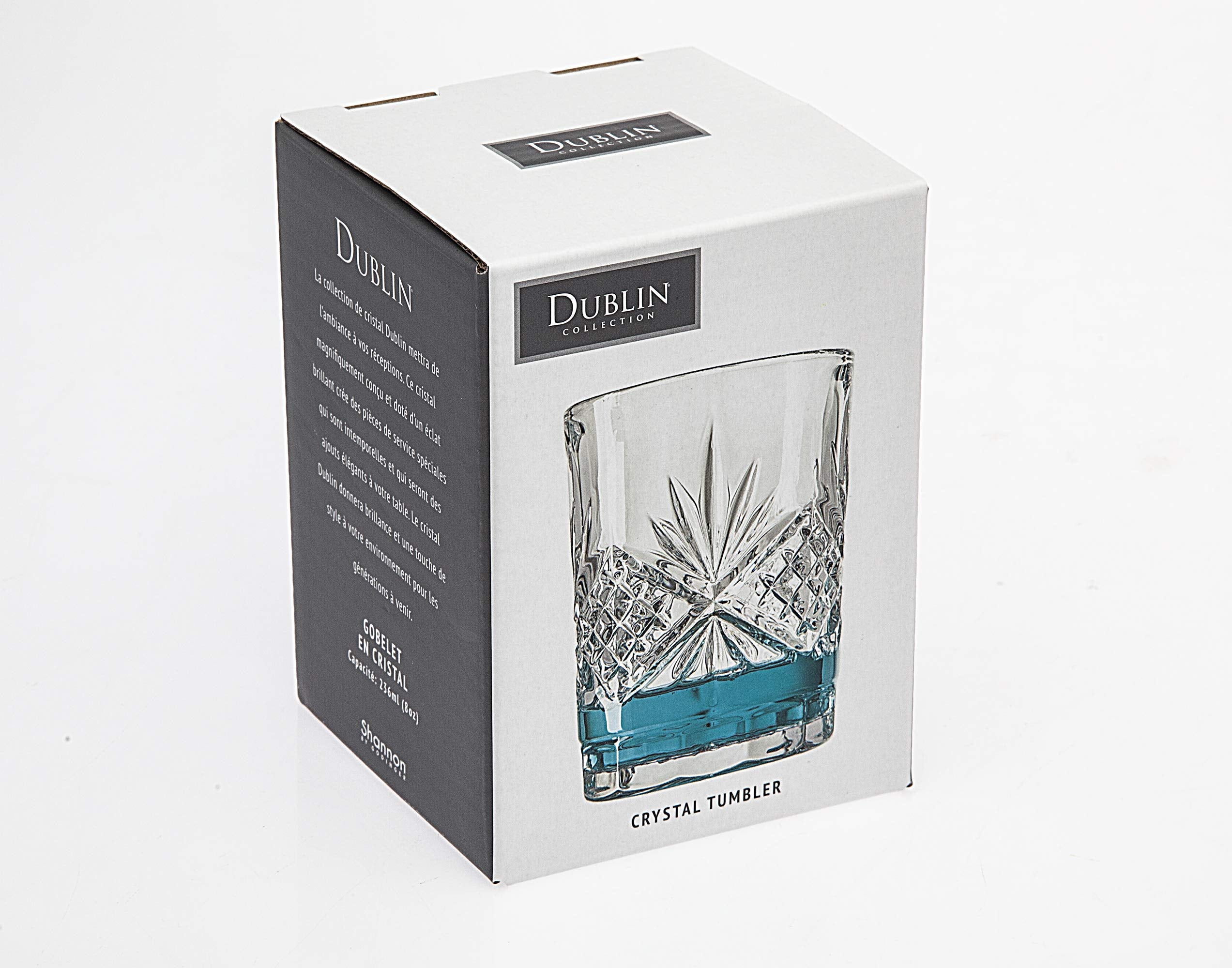 Godinger Bathroom Tumbler Cup Glass - Dublin Crystal Collection