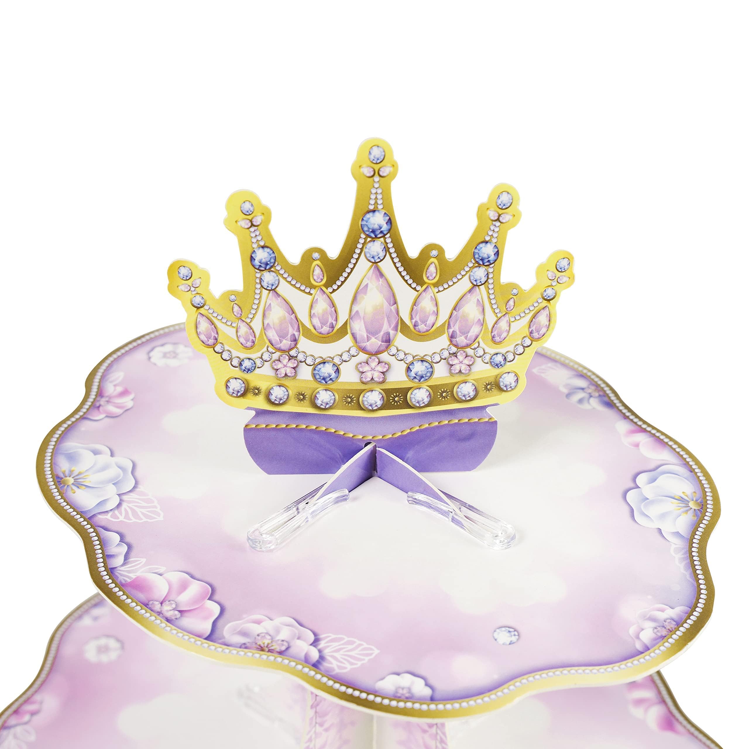 Cheerland Lavender Cupcake Stand For Purple Themed Kids Birthday Celebration Party Supplies And Decorations