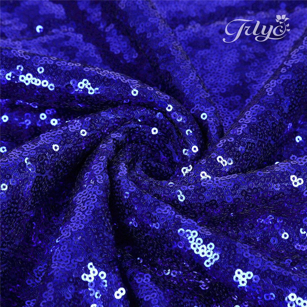 Trlyc 10 Pieces 12 by 108-Inch Royal Blue Sequin Table Runner for Wedding/Party/Christmas Day