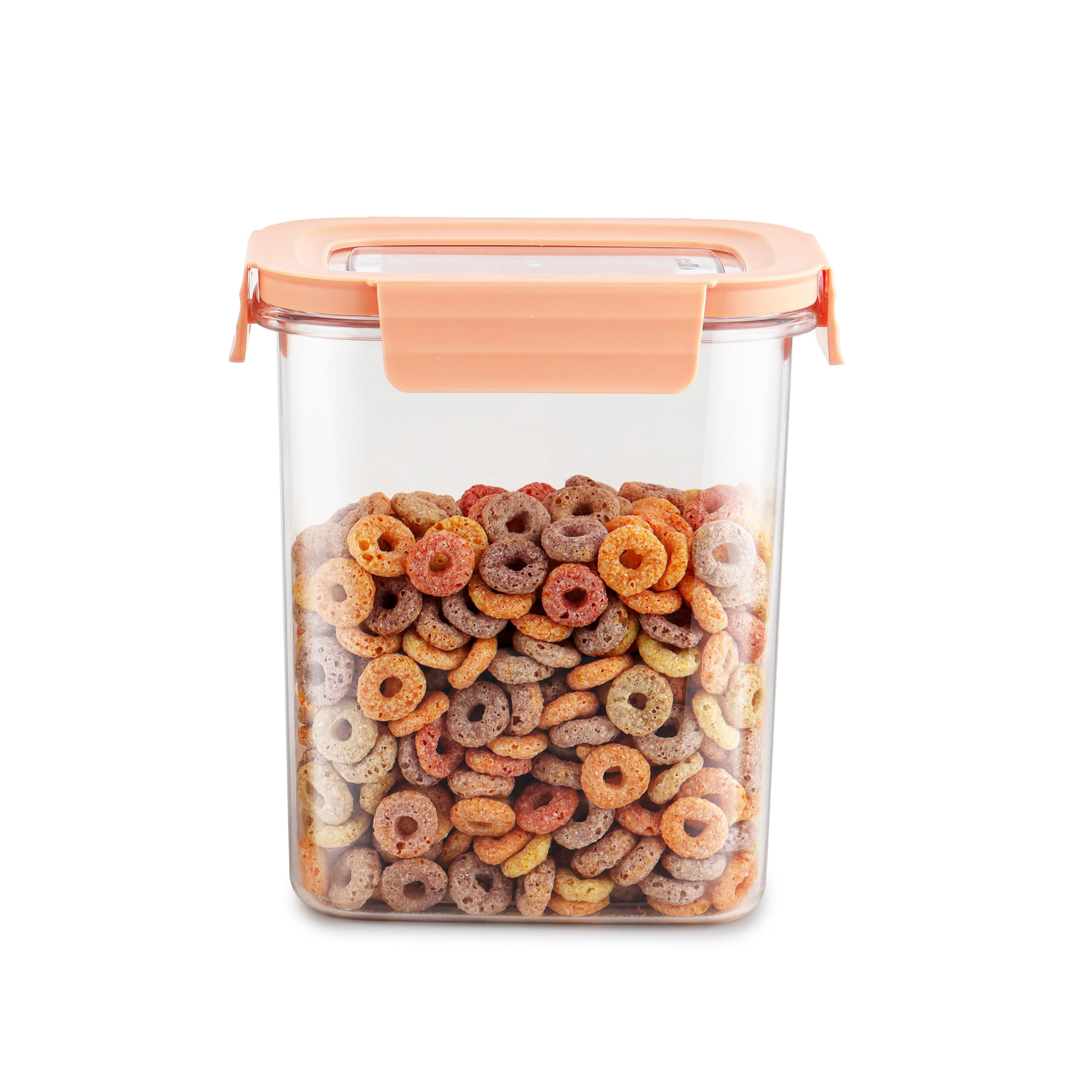 Cello Stylelock Kitchen Storage Container Box 2500 Ml, Baby Orange | Multipurpose Airtight See Through Plastic Kitchen Storage O