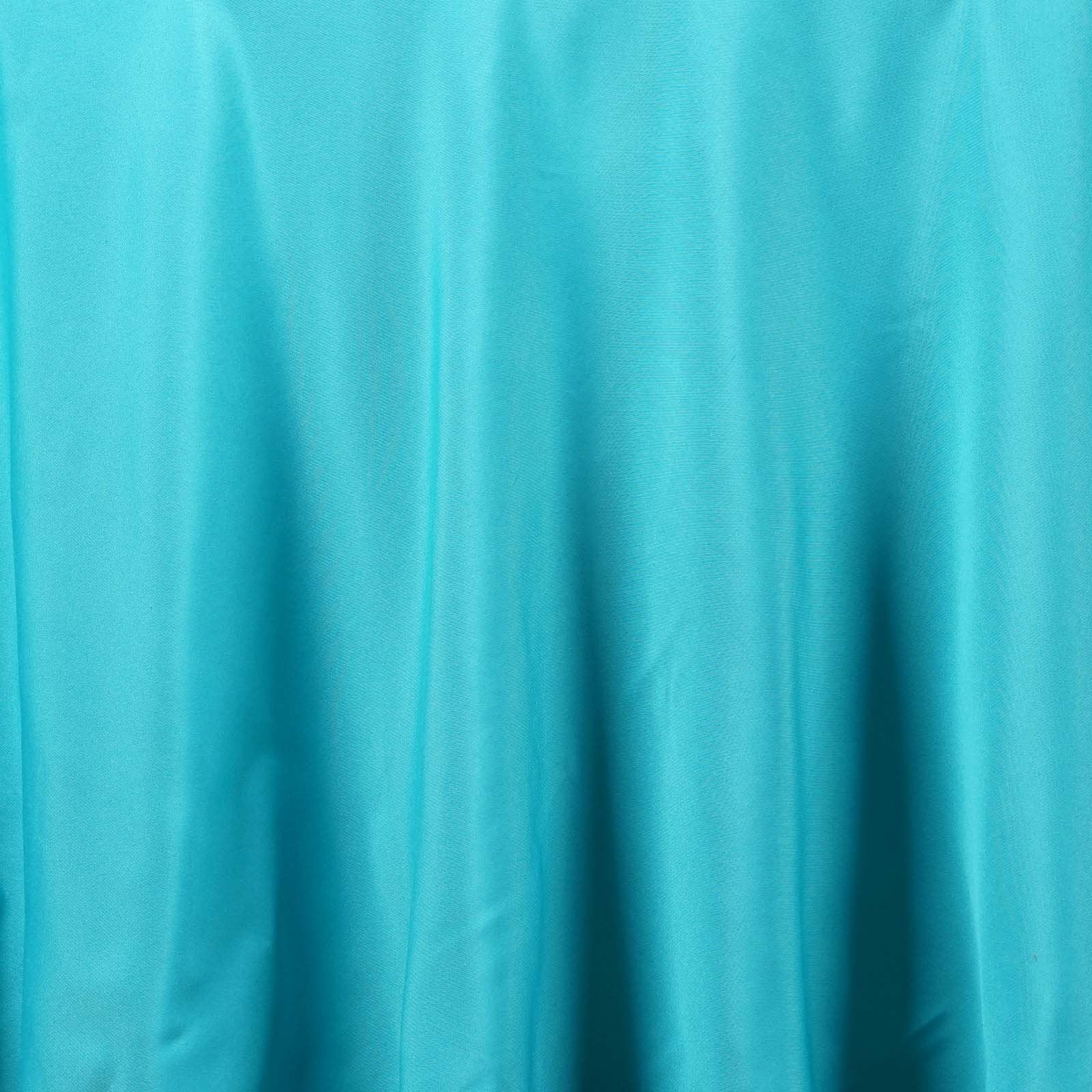 Balsacircle 108 Inch Turquoise Round Polyester Tablecloth Fabric Table Cover Linens For Wedding Party Banquet Reception Events K