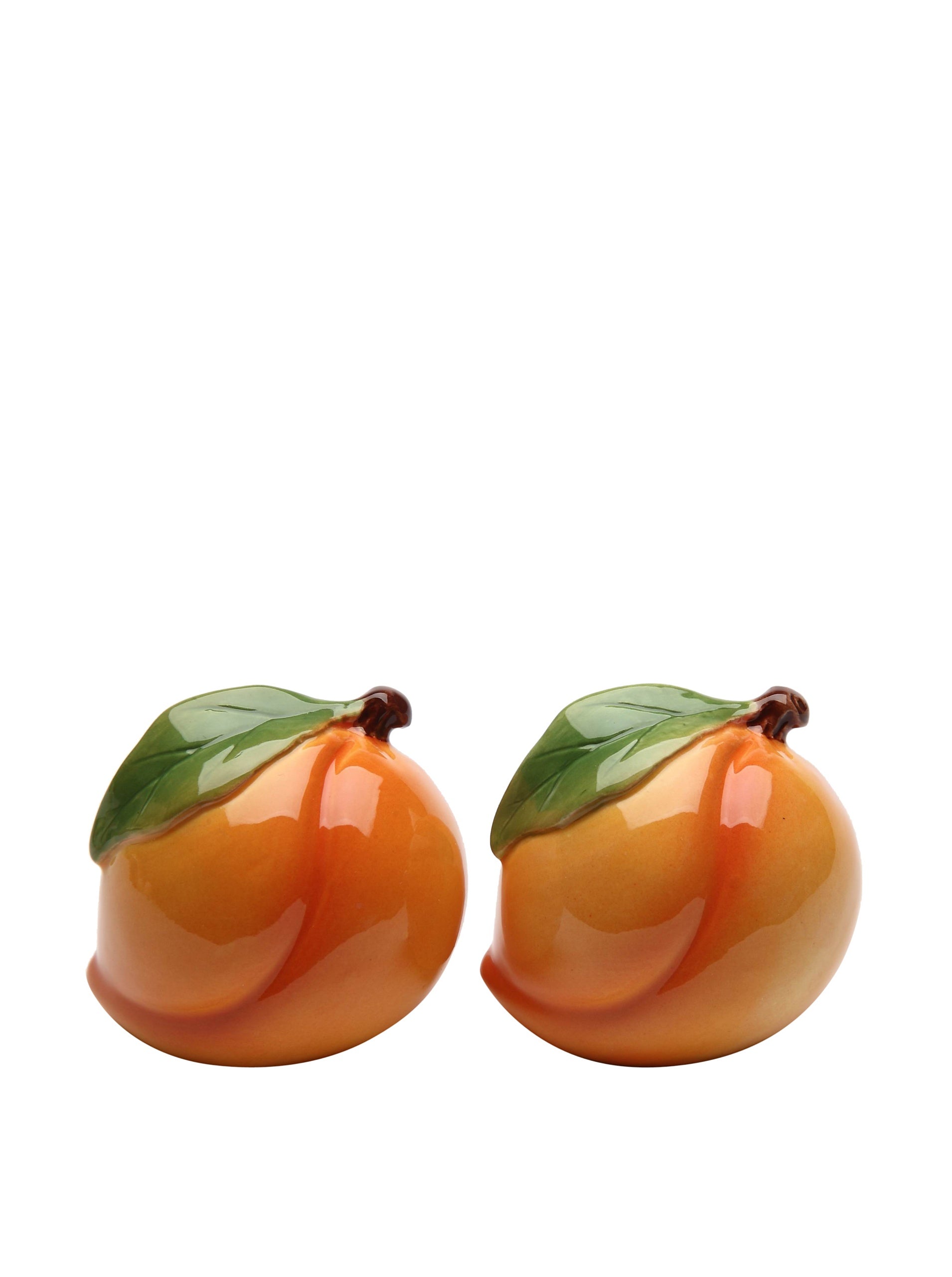 Cosmos Gifts Peach Salt And Pepper Set, Ceramic, 2-Inch