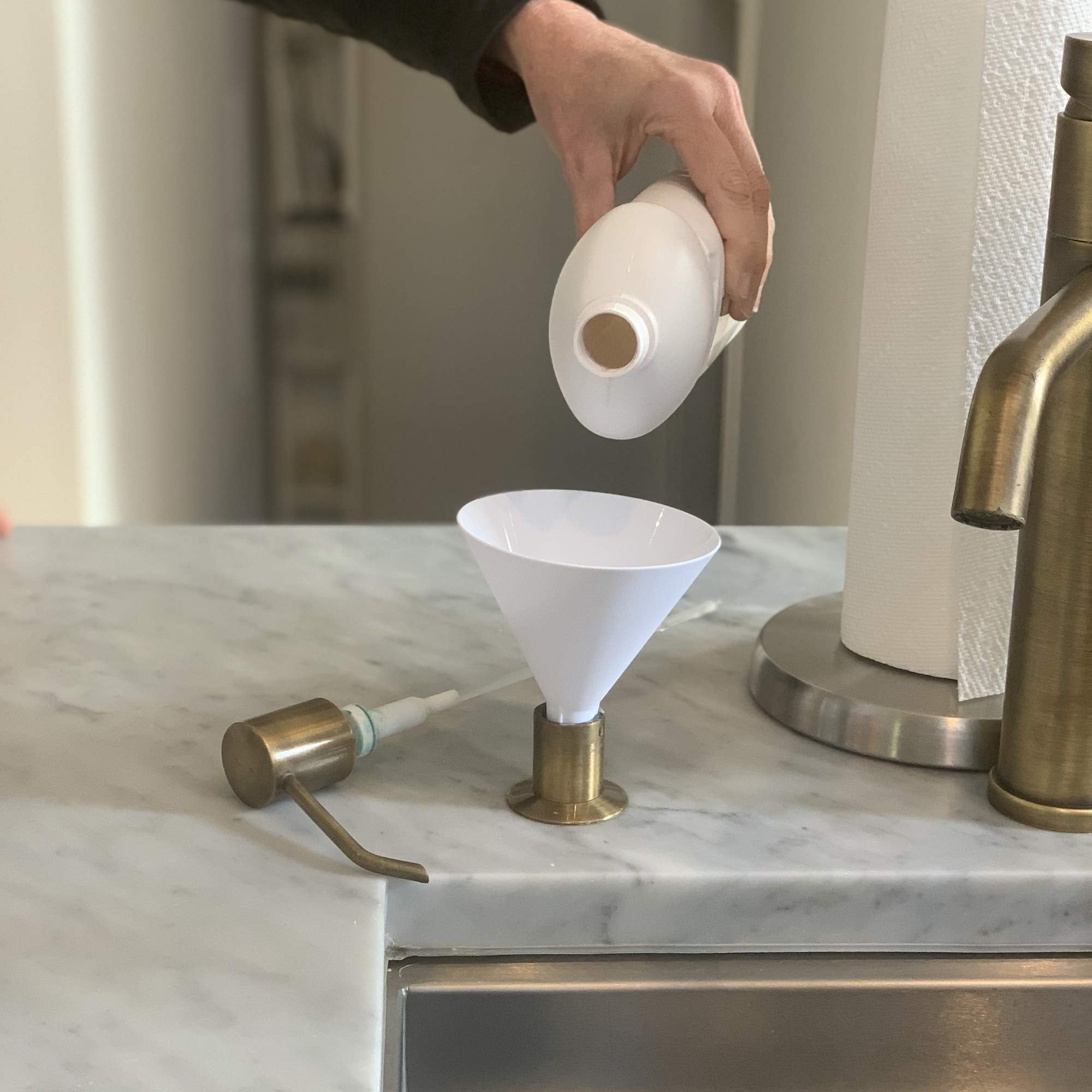 Fox Run All Purpose Plastic Funnel, Set Of 5, White, Mini, Small, Medium, Large
