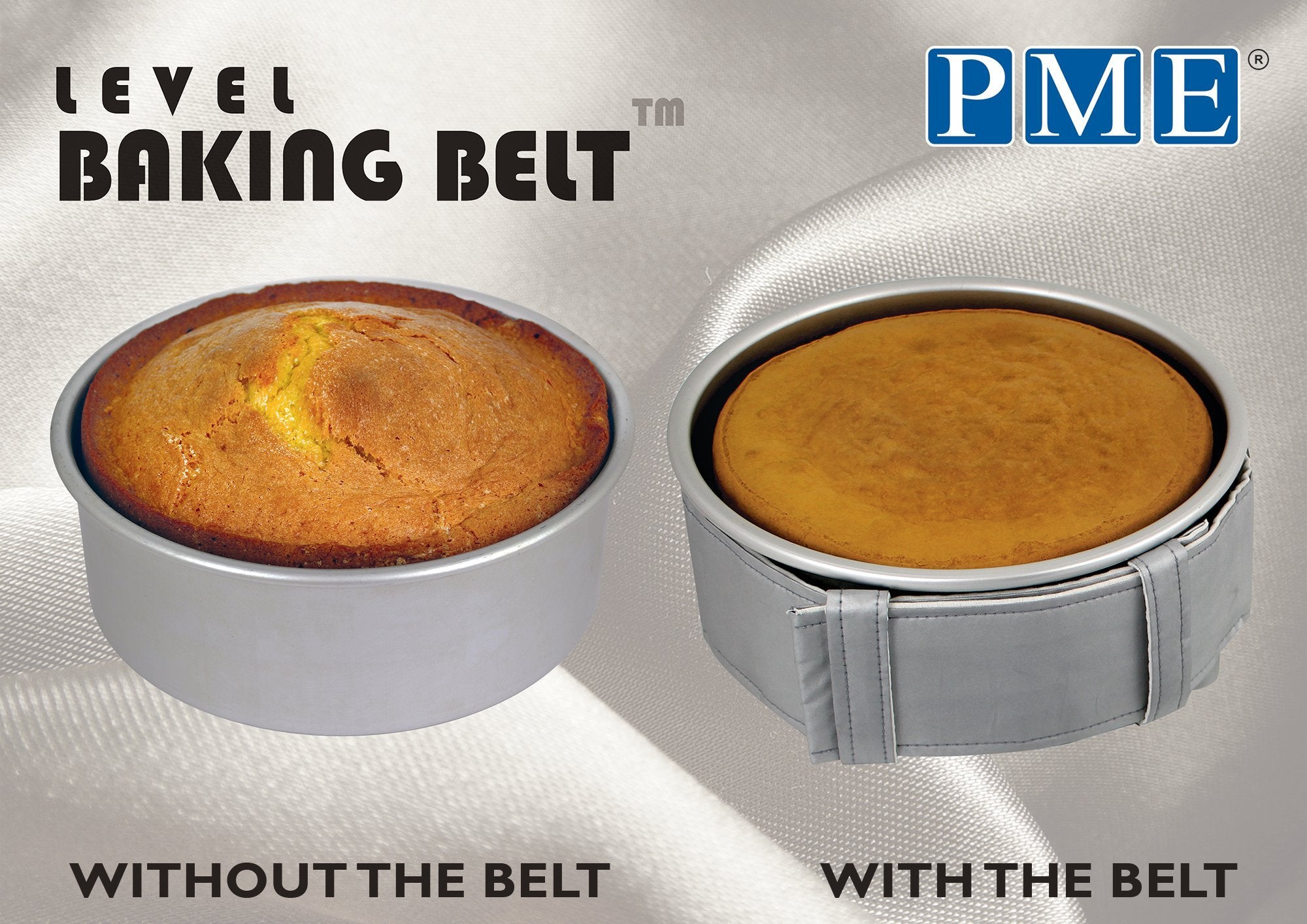 Pme - Lbb173 Pme Level Baking Belt For Round And Square Pans, 42 X 3-Inch, Gray