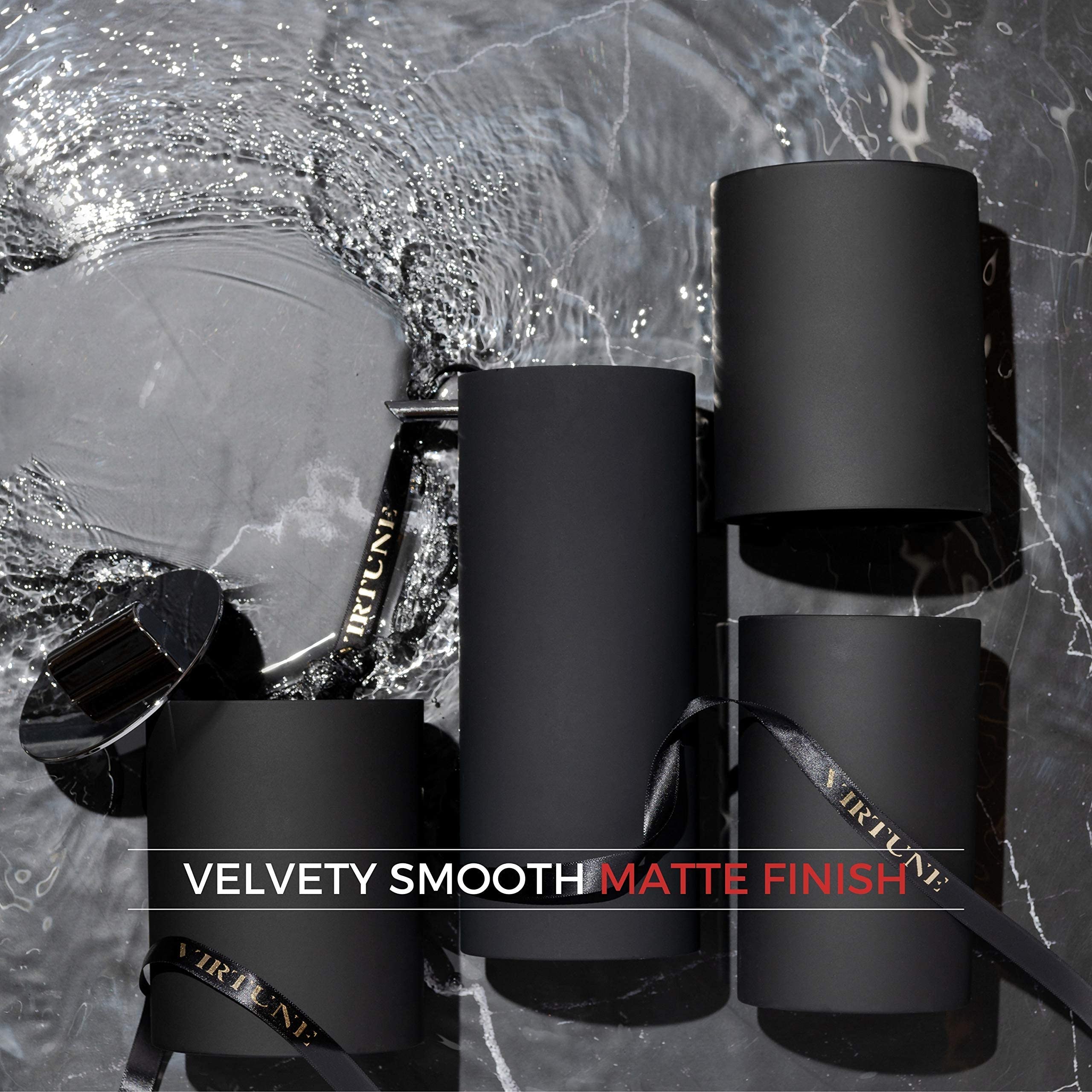 Sleek Matte Black Bathroom Accessory Set 4 Pcs Complete Bathroom Set Modern Bathroom Decor Bathroom Organizer Accesorios Para Ba