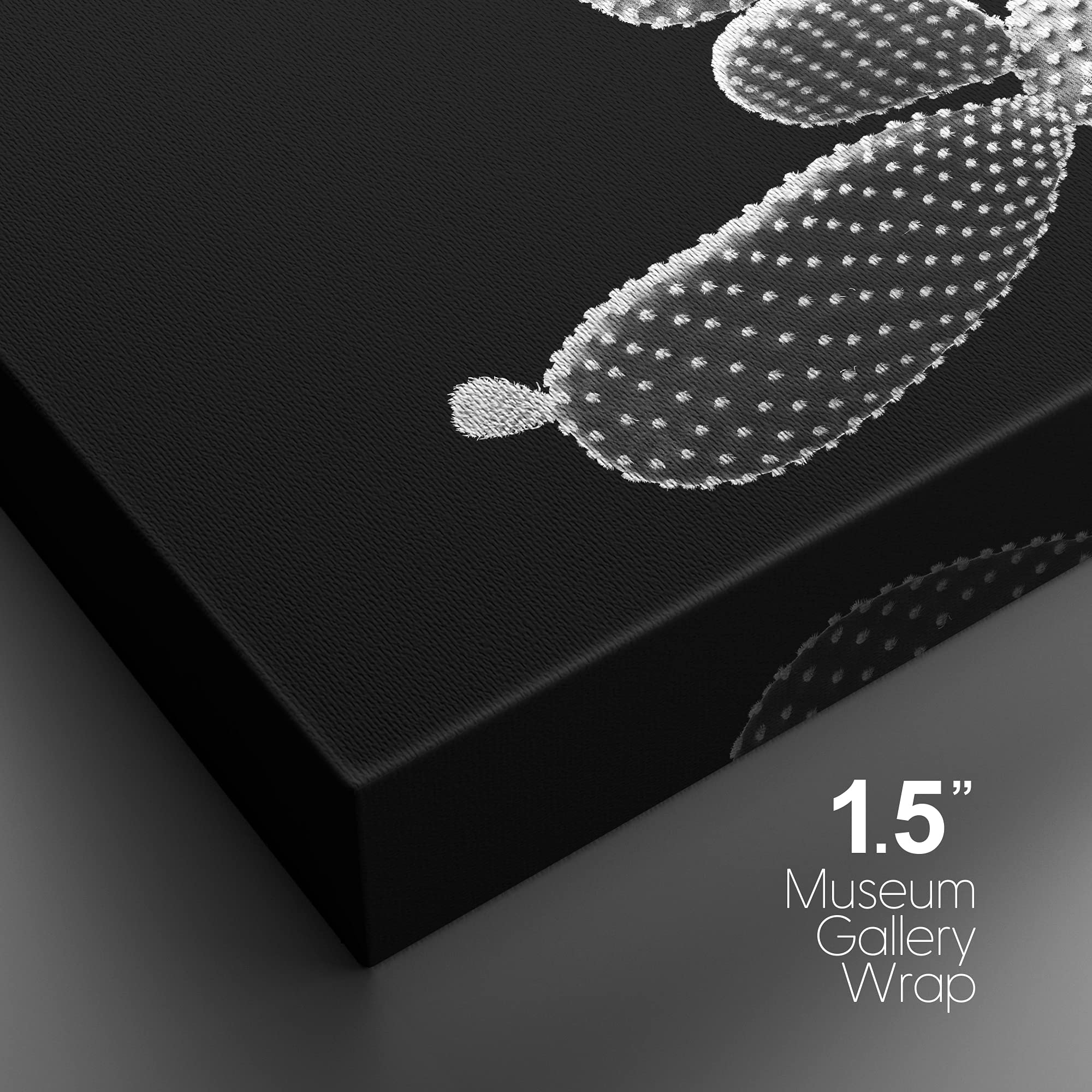 Nwt Canvas Print Wall Art Prickly Pear Cactus With Flowering Buds Floral Plants Photography Modern Art Southwest Closeup Dramati