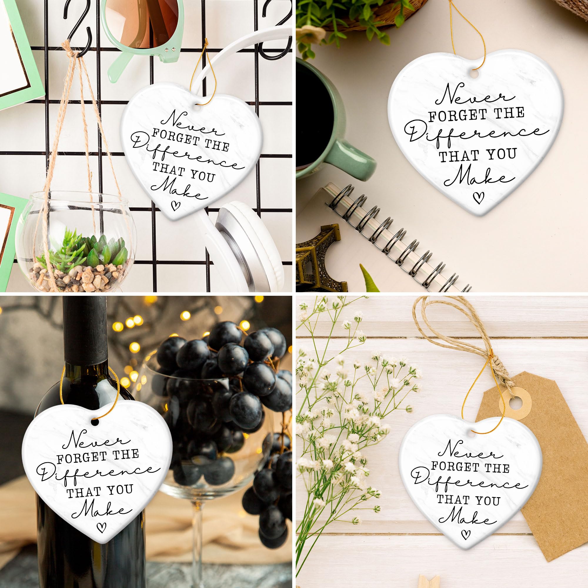 Thank You Gifts for Women - Christmas Appreciation Gifts for Coworkers, Teacher, Boss, Nurse, Employee, Friend - Never Forget Th