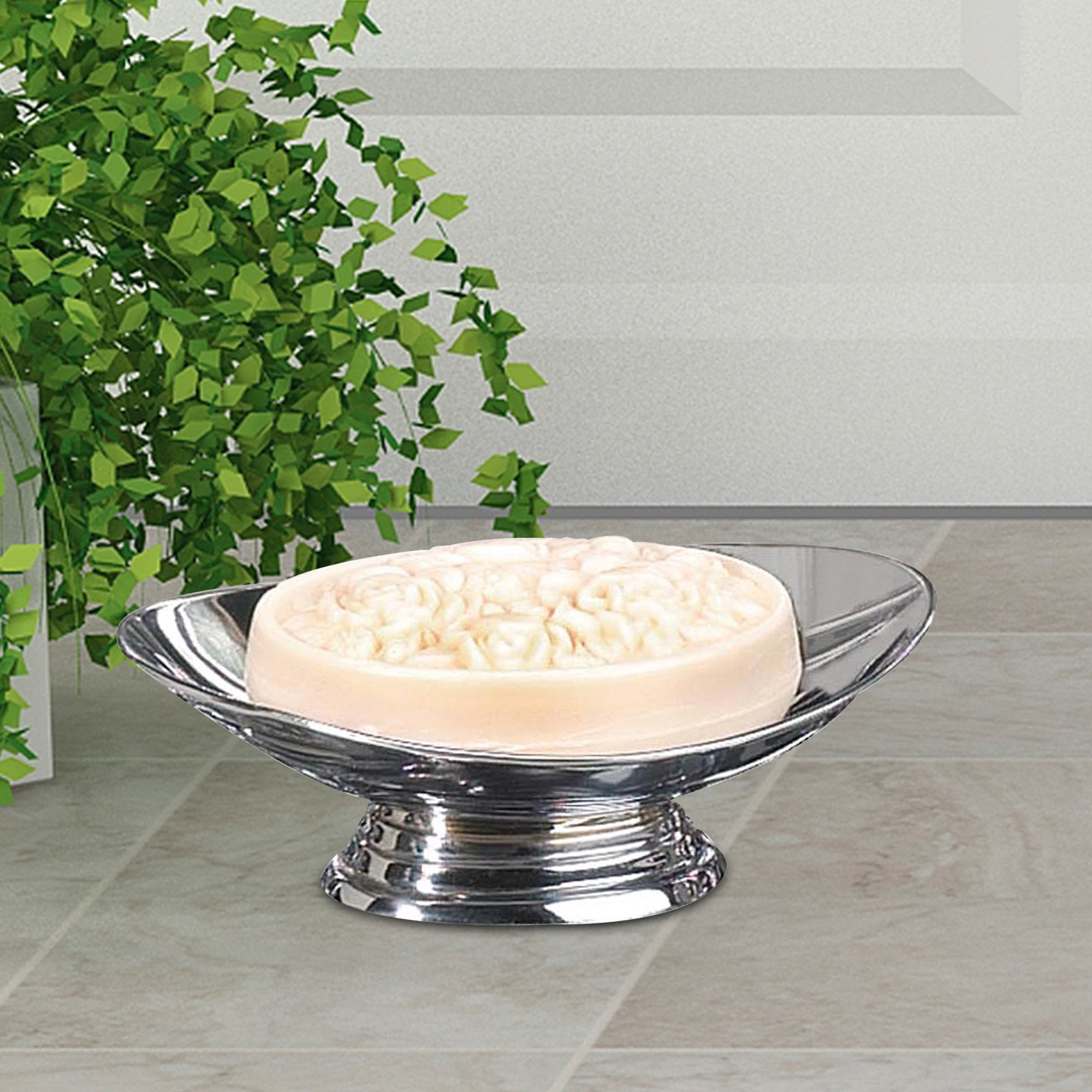 Nu Steel Timeless Soap Dish, Chrome Plated