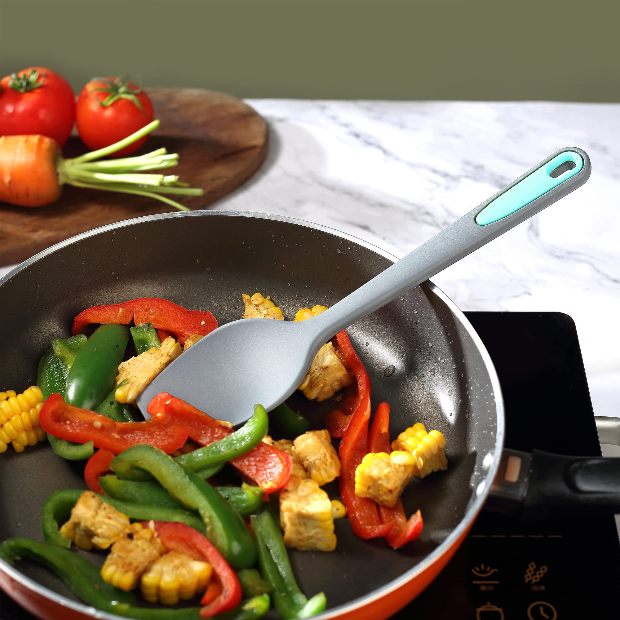 To Encounter Silicone Spatula Set, 5 Pieces Seamless Spatula, Heat-Resistant Turner Spatulas, Nonstick For Baking, Cooking & Mix