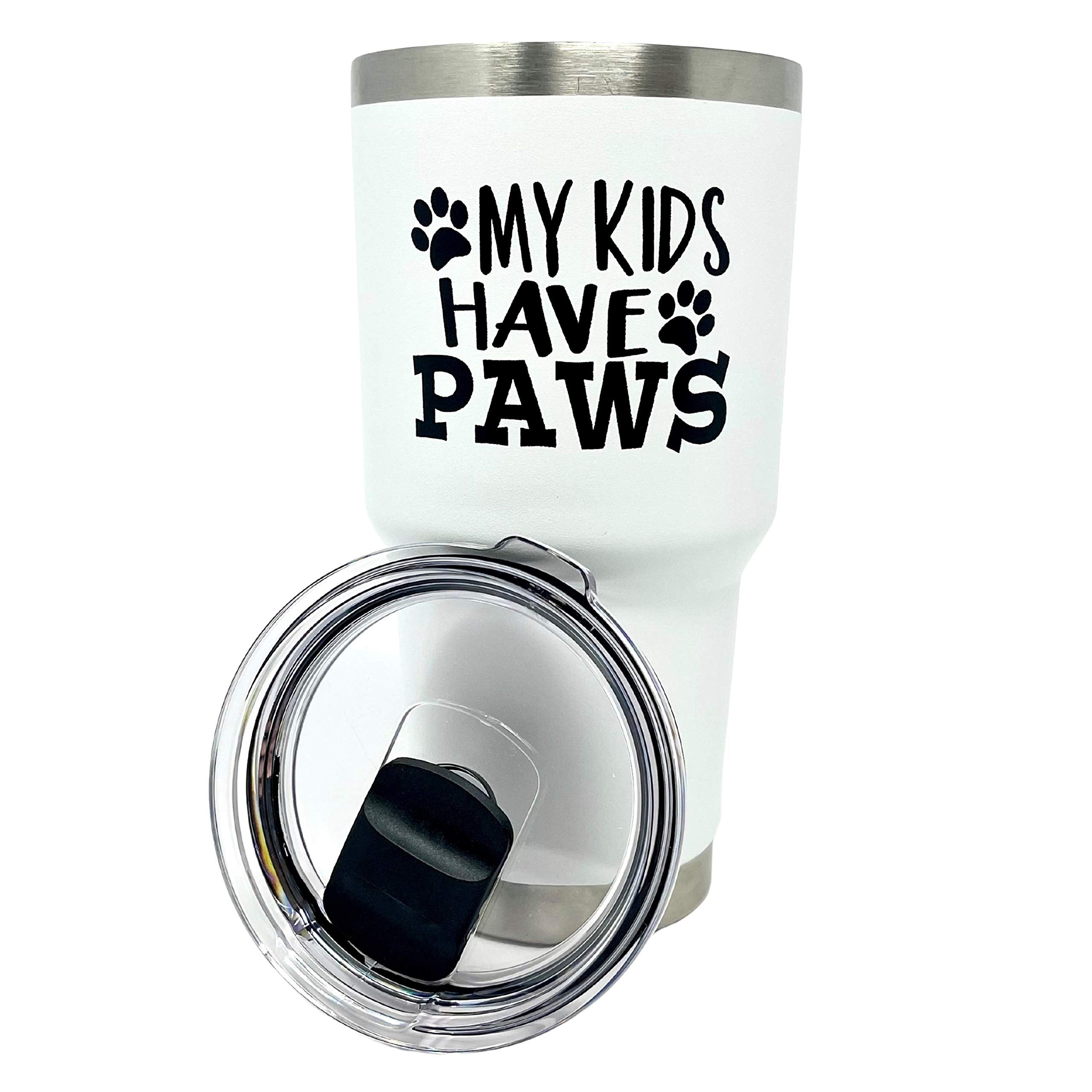 Brooke & Jess Designs Dog Lover Gifts - My Kids Have Paws Presents For Christmas, Birthday, Dad Dog, Dog Mom Mugs