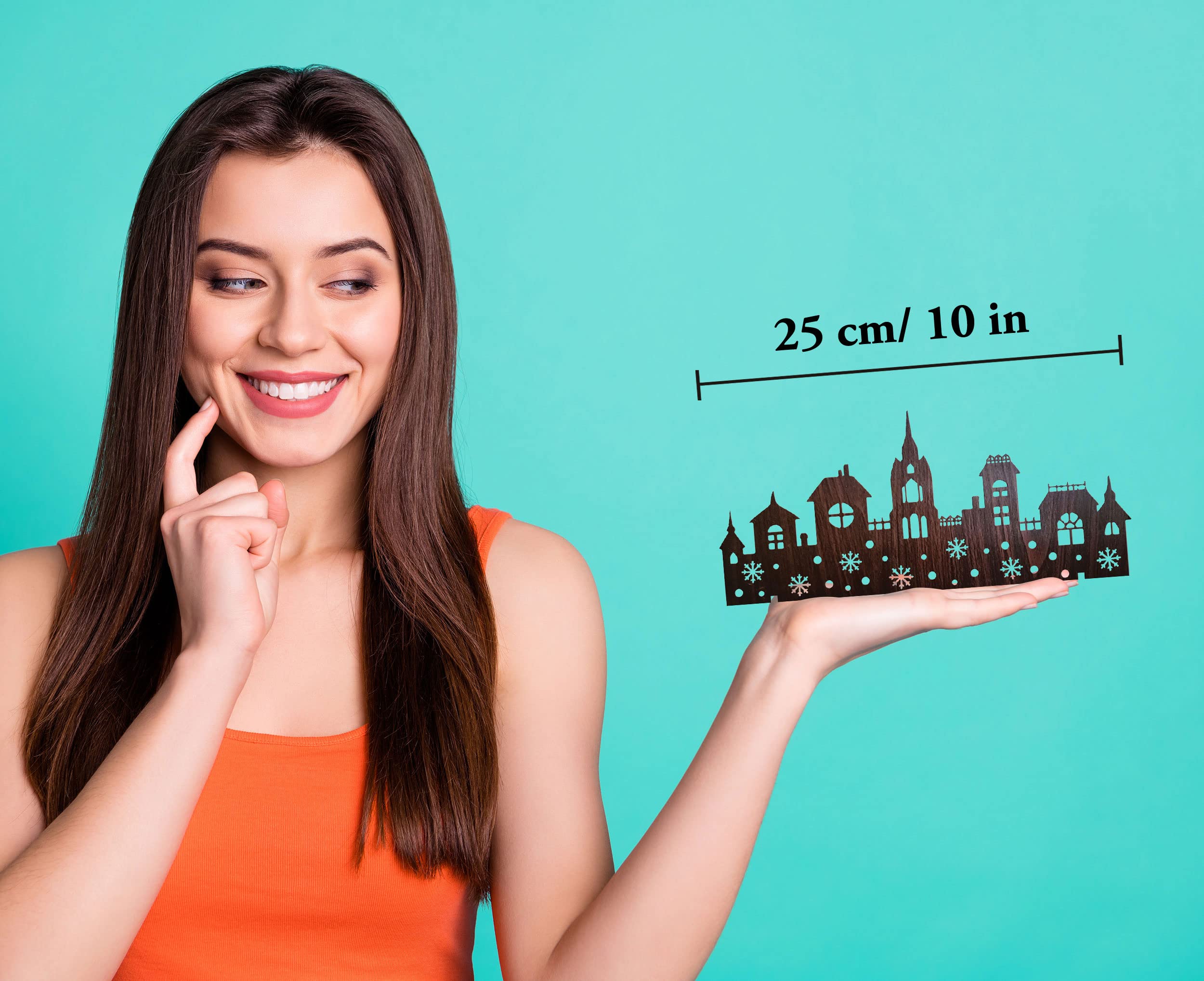 Incredible Gifts India Christmas Decorations For Home | Christmas Decorations Items - Seven Tower Shadow Light Without Candle (W