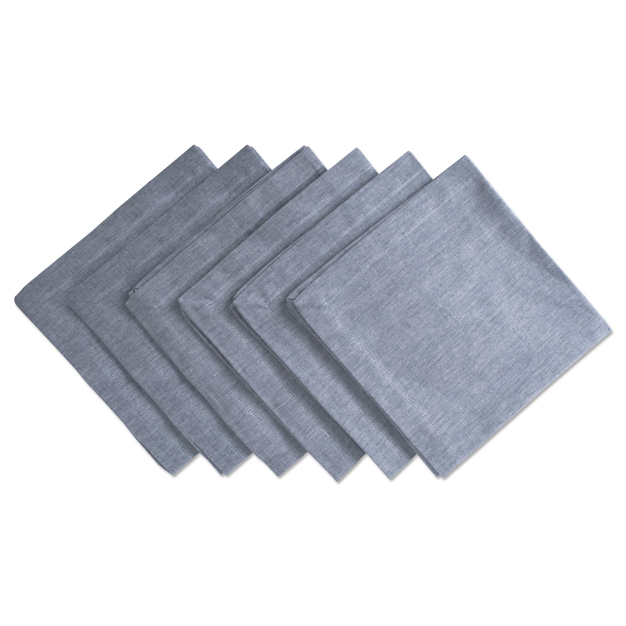 DII Chambray Kitchen  Tabletop Collection  Blue  Napkin Set