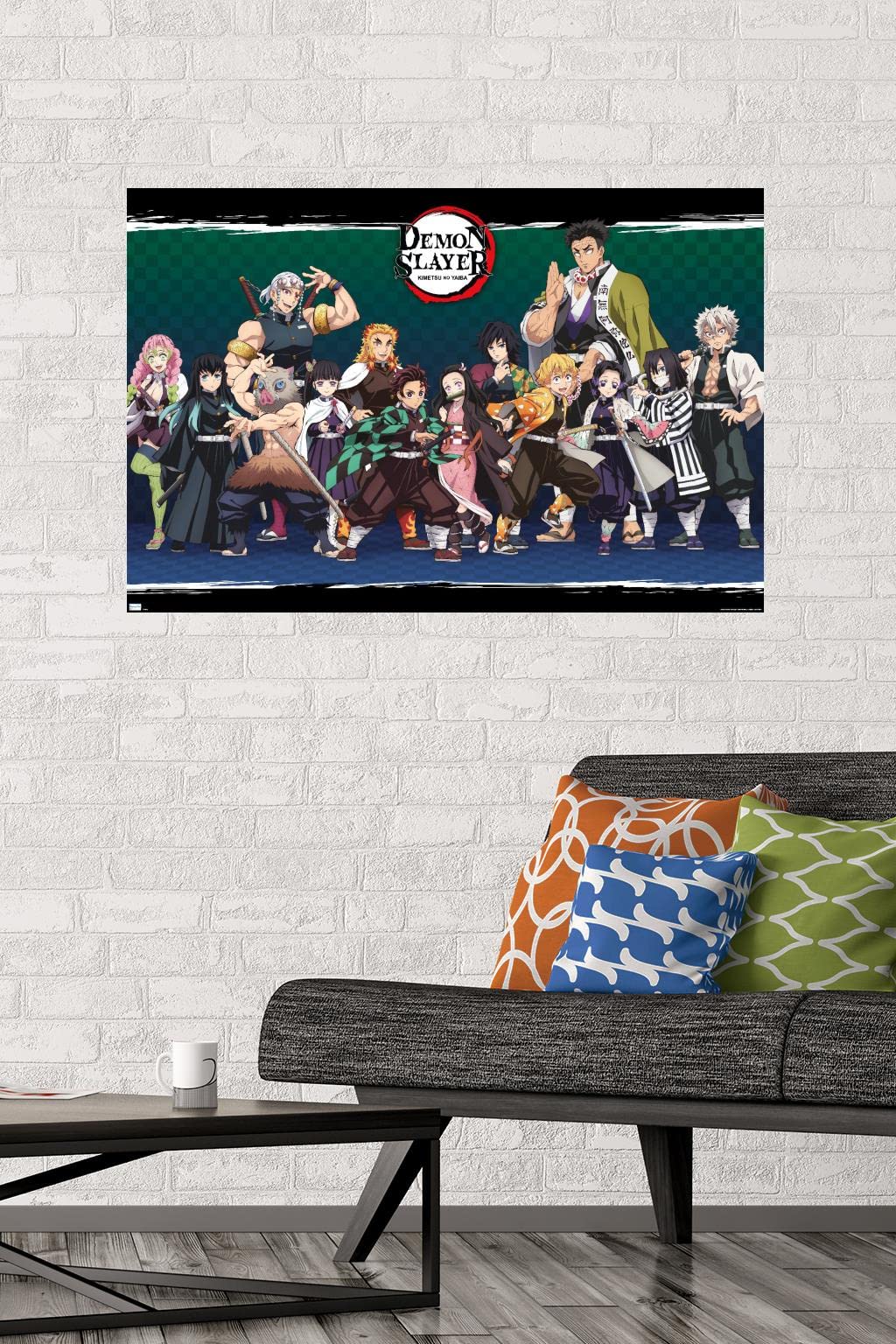 Trends International Demon Slayer - Lineup Wall Poster, 22.375'' X 34'', Premium Unframed Version