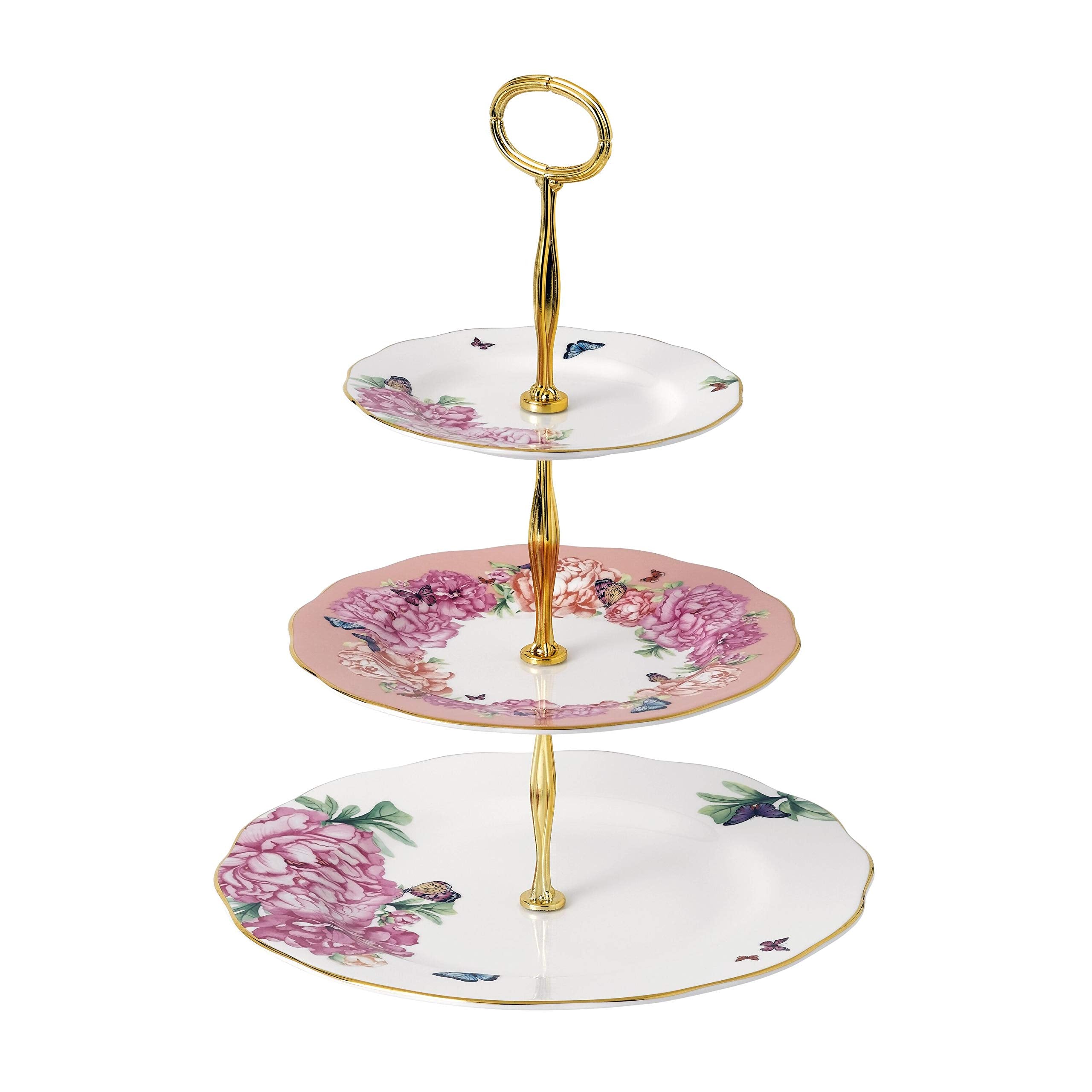 Royal Albert Miranda Kerr Friendship Three-Tier Cake Stand, 11, Multi