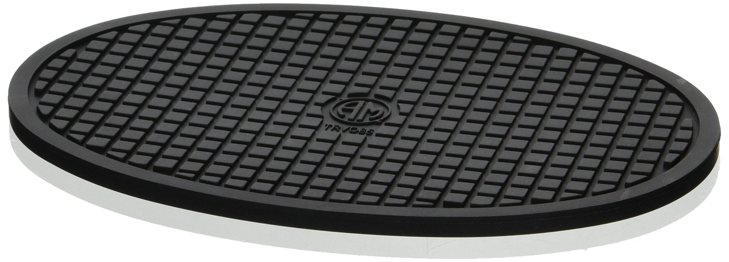 American Metalcraft Trvo85 Cast Iron Silicone Trivets, 8.7'' Length X 5.85'' Width, Black