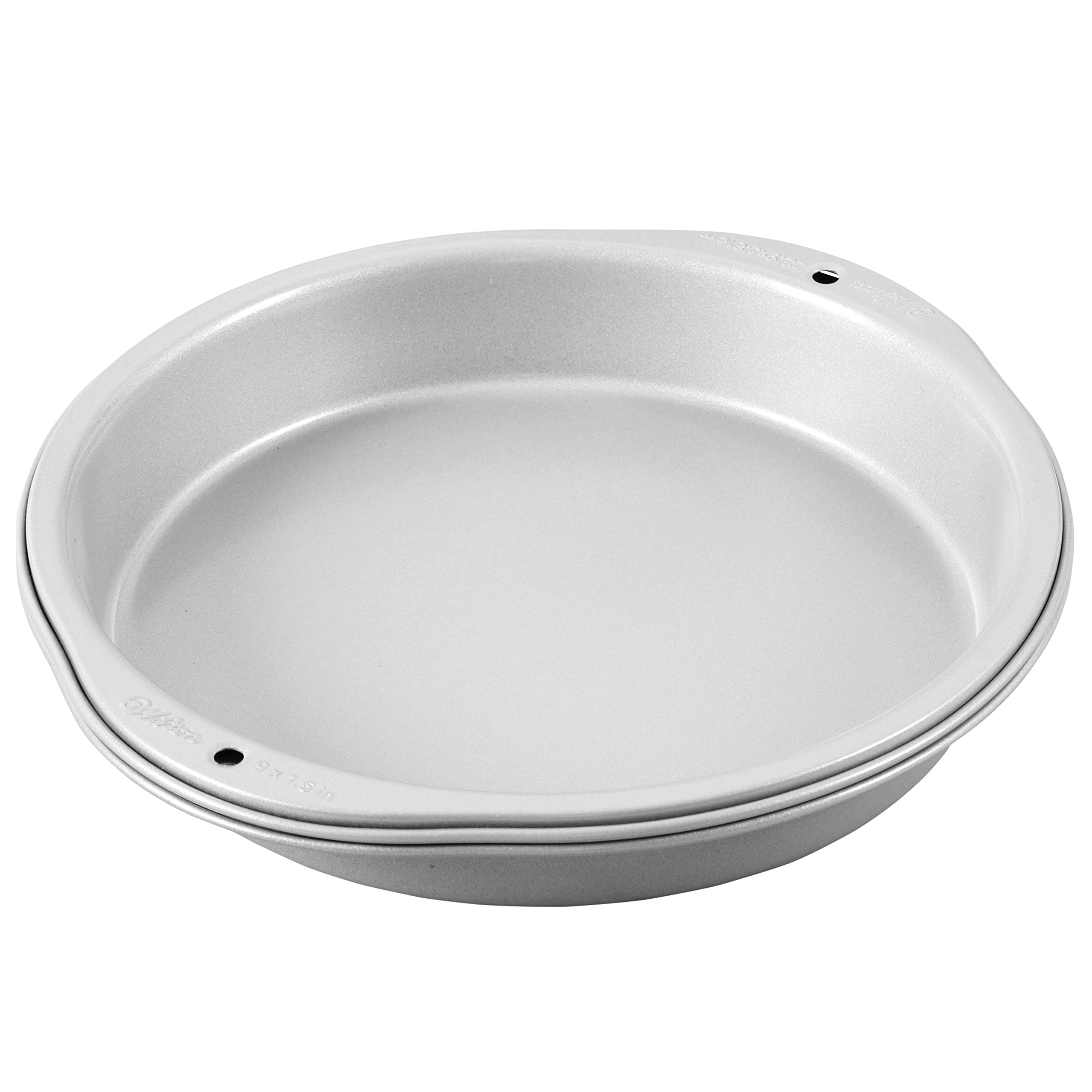 Wilton Recipe Right Non-Stick 9-Inch Round Cake Pans Set, 2-Piece, Steel
