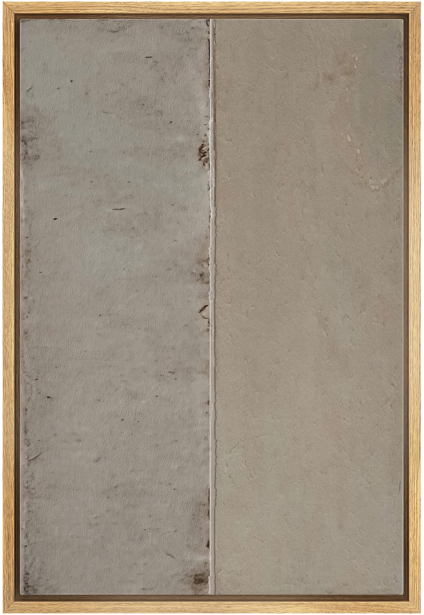 Idea4Wall Framed Canvas Print Wall Art Geometric Gray Grunge Retro Color Blocks Abstract Shapes Illustrations Modern Art Minimal