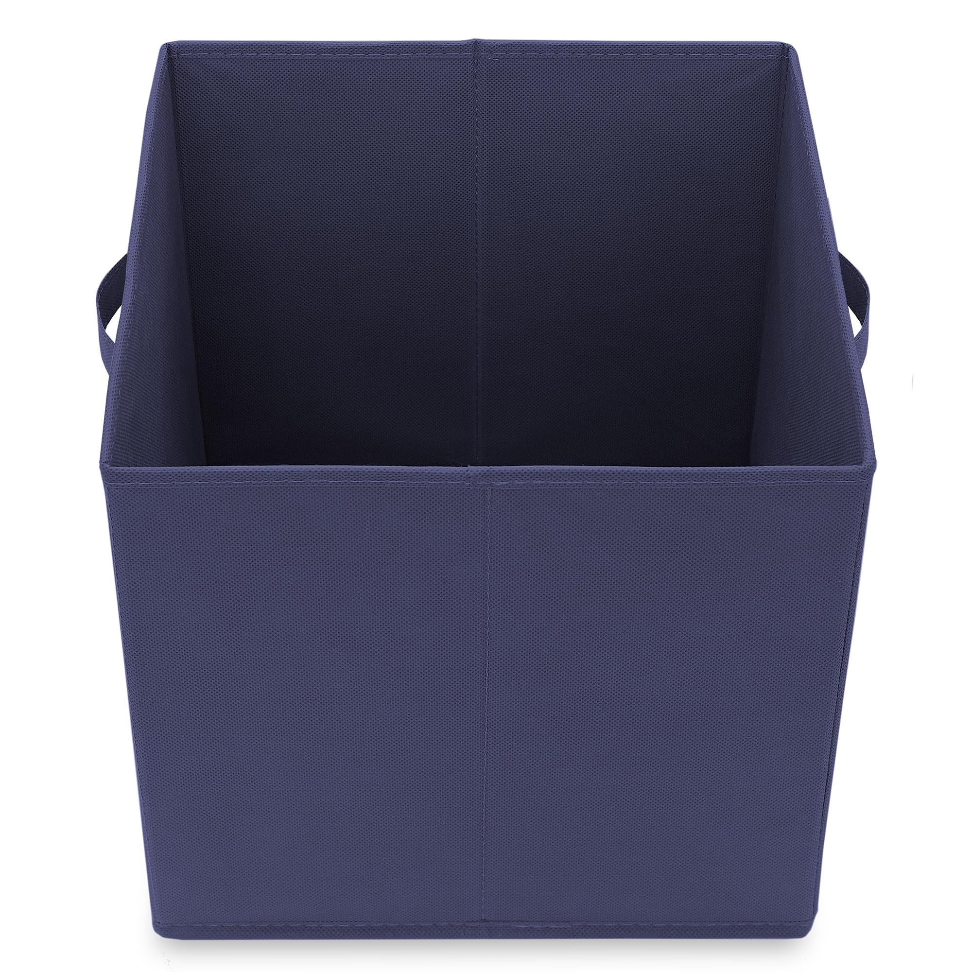 Casafield Set Of 6 Collapsible Fabric Cube Storage Bins, Navy Blue - 13'' Foldable Cloth Baskets For Shelves, Cubby Organizers &