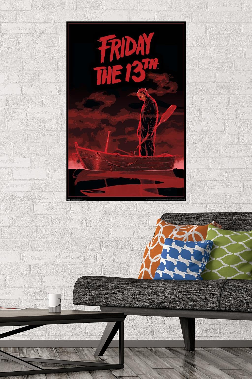 Trends International Friday The 13Th - Boat Wall Poster, 22.375'' X 34'', Poster & Mount Bundle