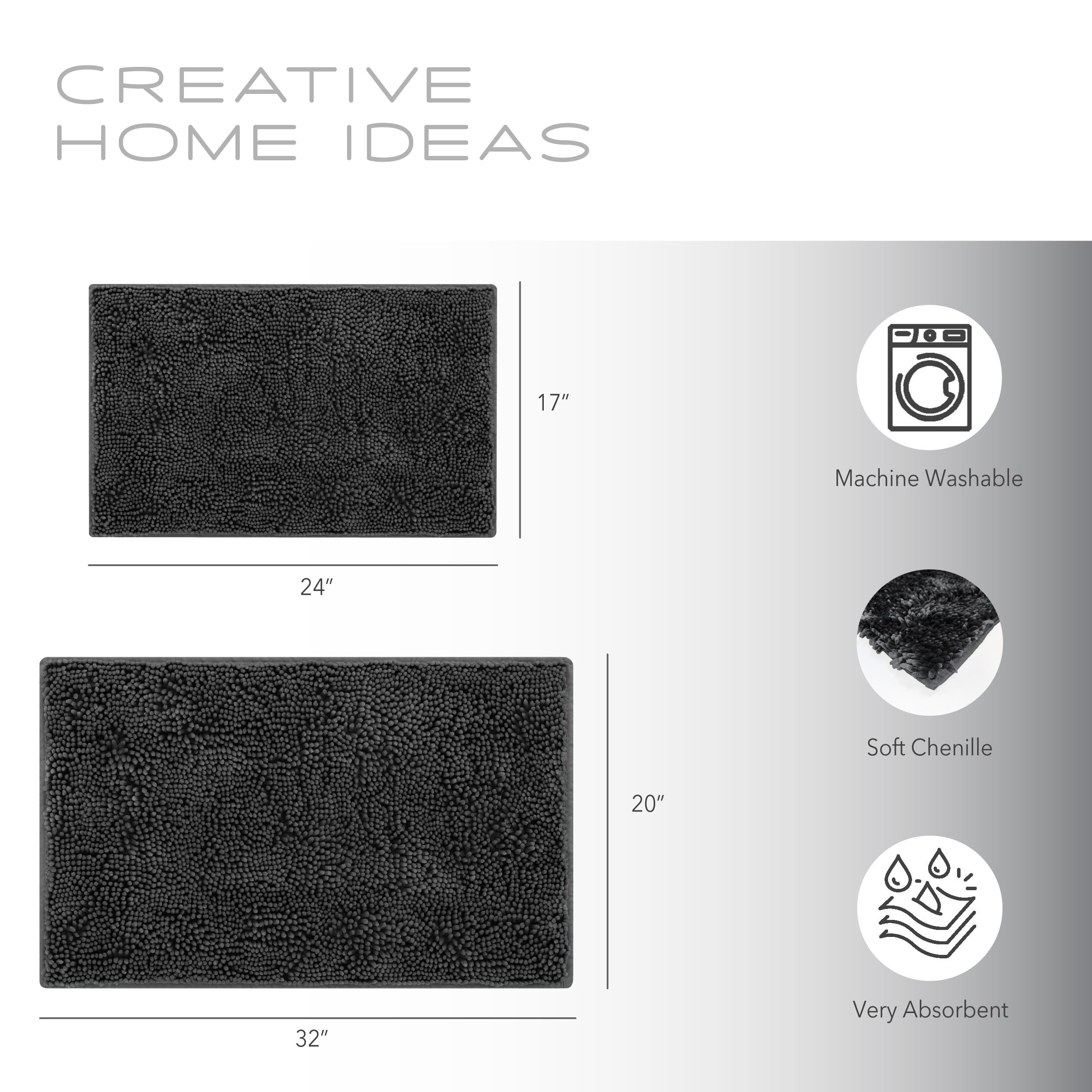 Creative Home Ideas Bathroom Sets With Shower Curtain And Rugs| Shower Curtain Sets With Rugs Includes Shower Curtain, Liner Set