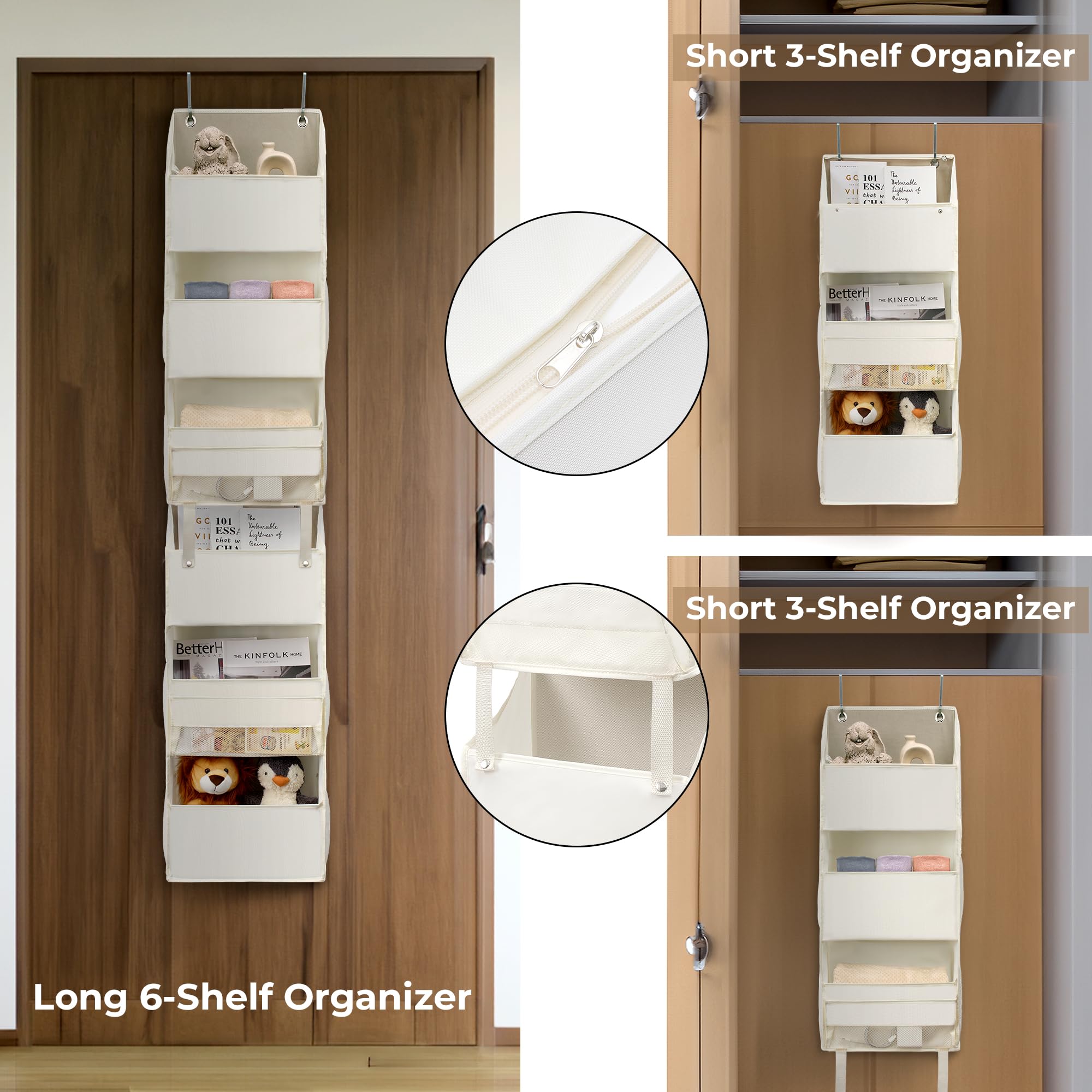 Granny Says 6-Shelf Over The Door Organizer, Door Hanging Organizer, Closet Door Organizer, Back Of Door Organizer, Behind The D