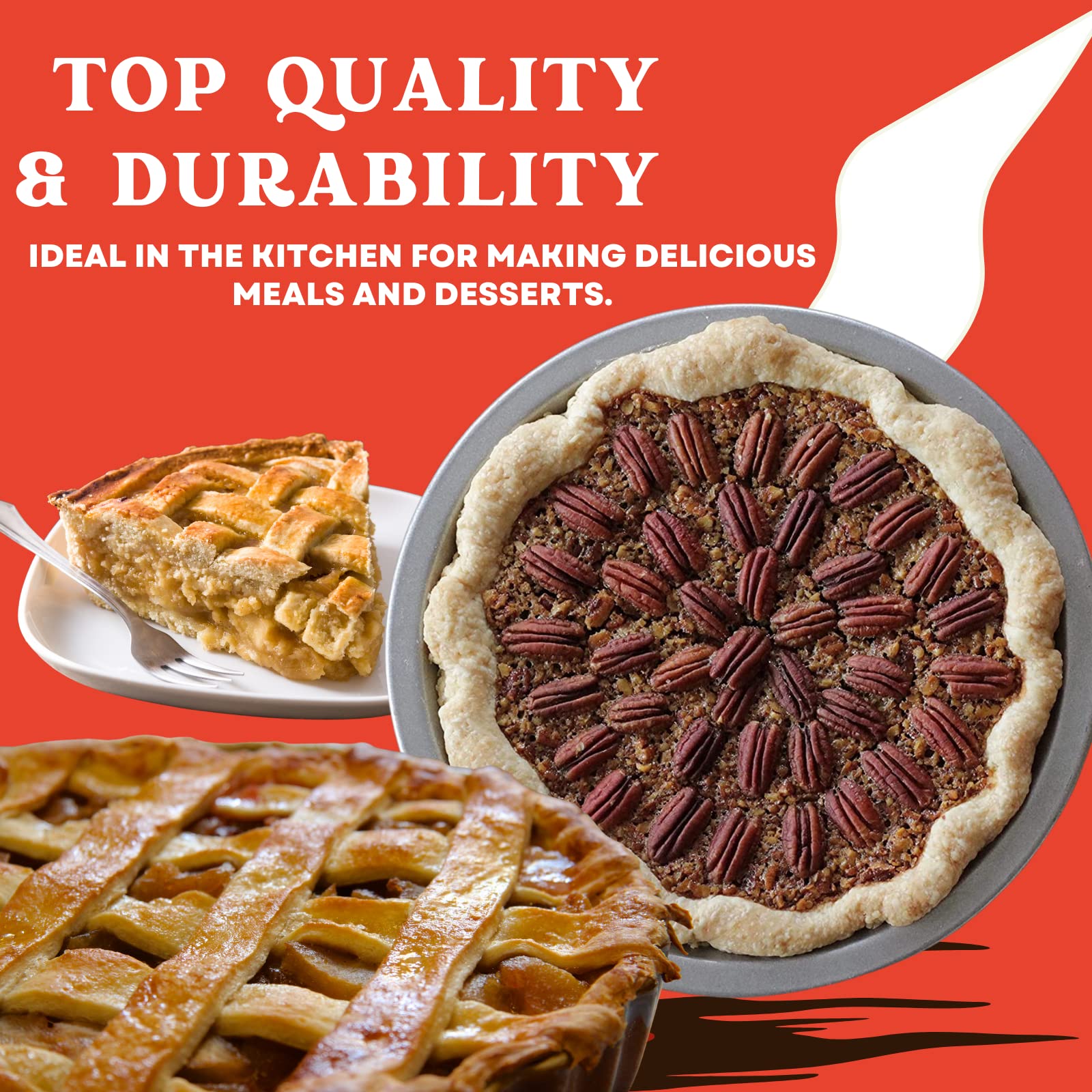 2 Pack Pie Pan With Mesh Bottom Nonstick 9.8'' Reusable Pie Baking Plates Pan Bakeware Round Cake Pans For Crisp Baking Perforat
