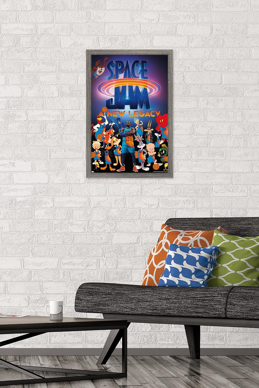 Trends International Space Jam: A New Legacy - Team Wall Poster, 14.725'' X 22.375'', Barnwood Framed Version